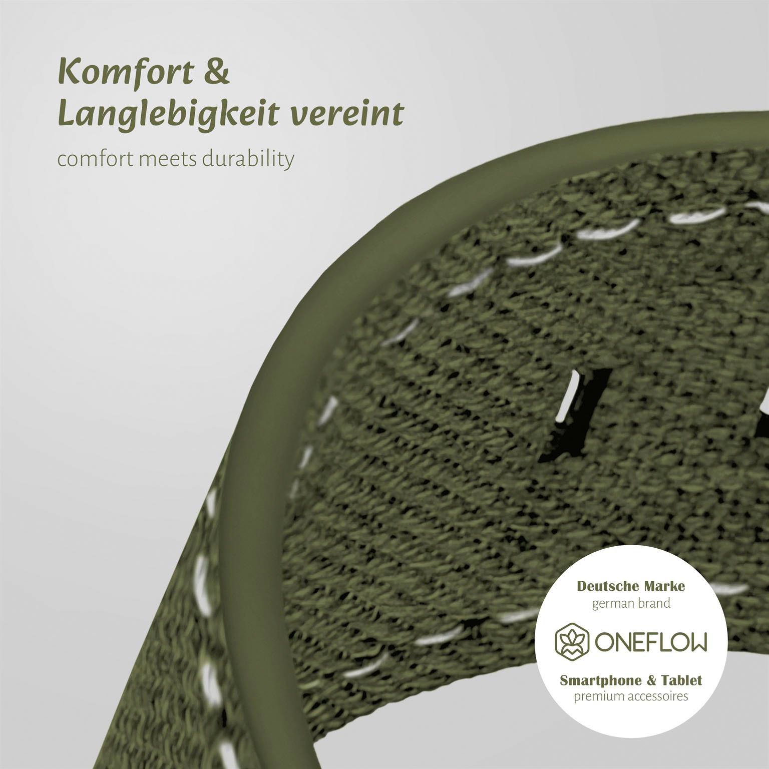 ONEFLOW Urban Strap Apple Watch Ultra 3 (49mm) Armband Canvas Nylon – Weiteres Produktbild 6 ONEFLOW Urban Strap Apple Watch Ultra 3 (49mm) Armband Canvas Nylon – Weiteres Produktbild 6