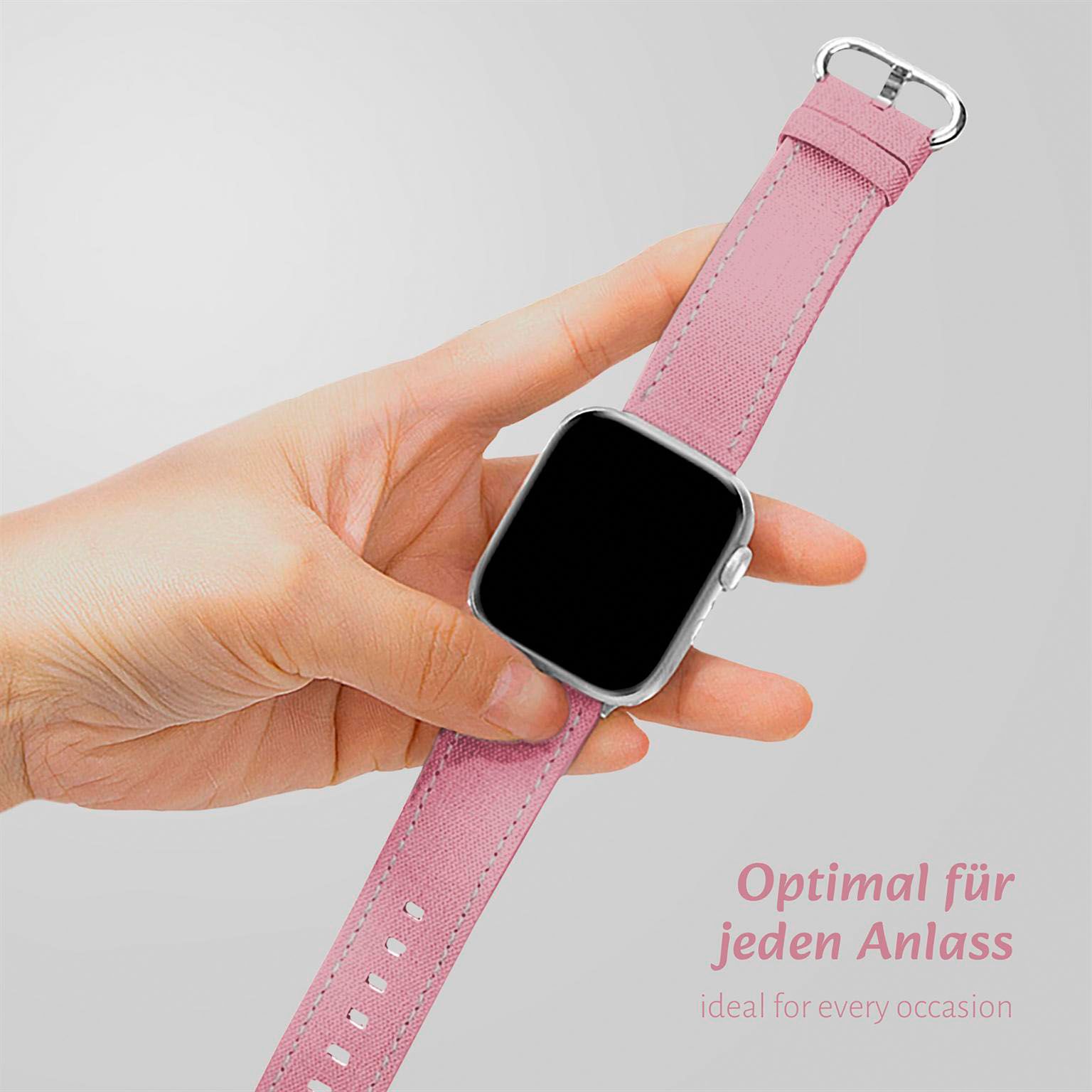 ONEFLOW Urban Strap Apple Watch Ultra 3 (49mm) Armband Canvas Nylon – Weiteres Produktbild 4 ONEFLOW Urban Strap Apple Watch Ultra 3 (49mm) Armband Canvas Nylon – Weiteres Produktbild 4