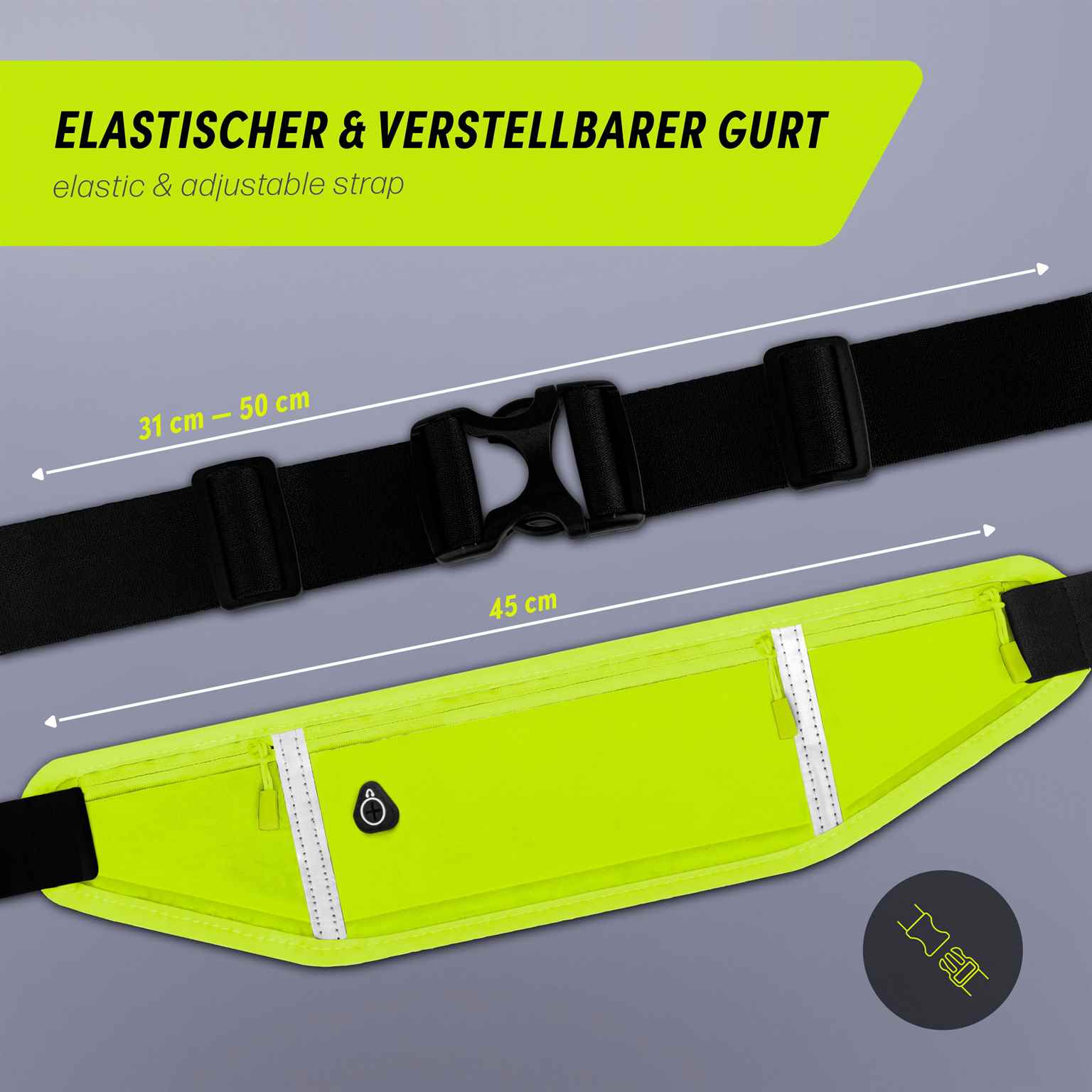 ONEFLOW Active Pro Belt iPhone 14 Laufgürtel atmungsaktiv – Weiteres Produktbild 5