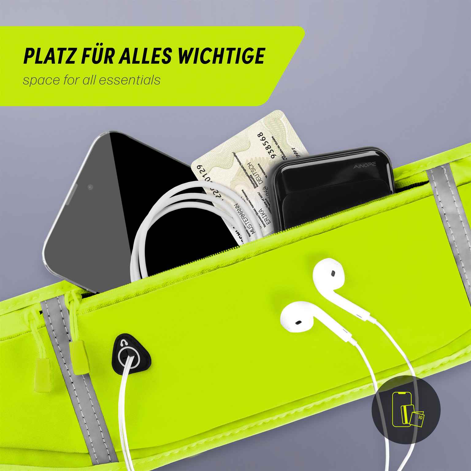 ONEFLOW Active Pro Belt Asus ROG Phone 5s Laufgürtel atmungsaktiv – Weiteres Produktbild 1