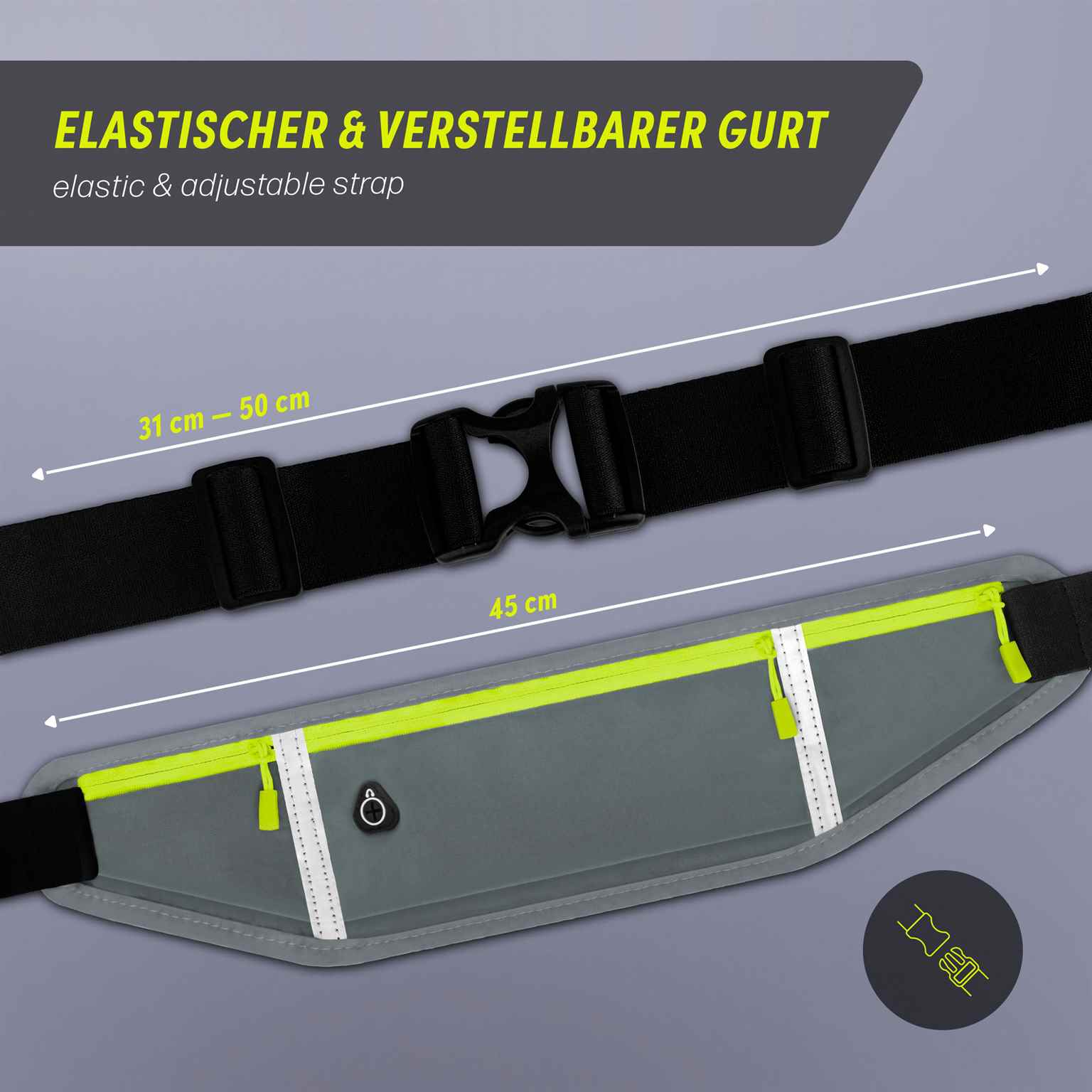 ONEFLOW Active Pro Belt Google Pixel 5 Laufgürtel atmungsaktiv – Weiteres Produktbild 5