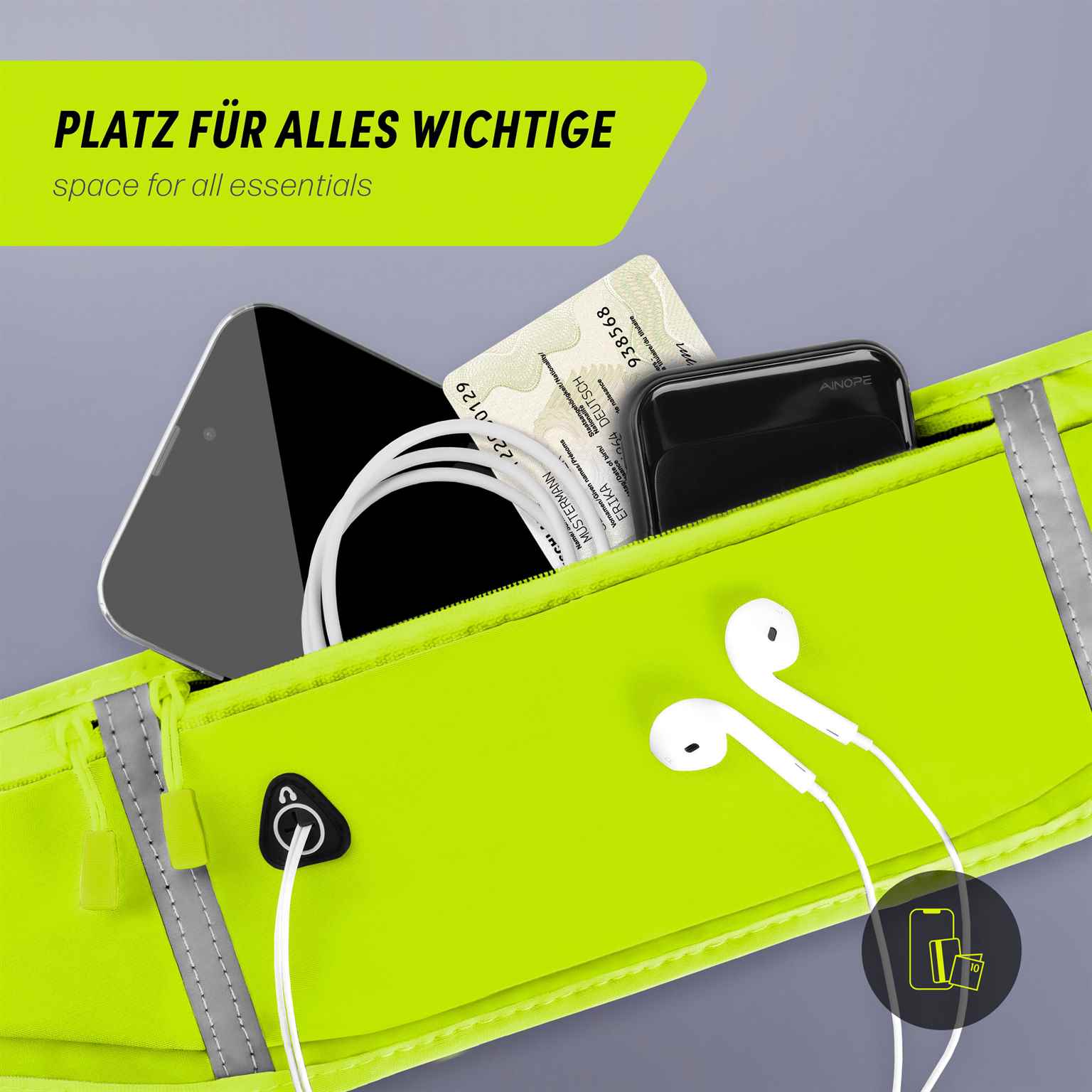 ONEFLOW Active Pro Belt Huawei Pura 70 Ultra Laufgürtel atmungsaktiv – Weiteres Produktbild 1