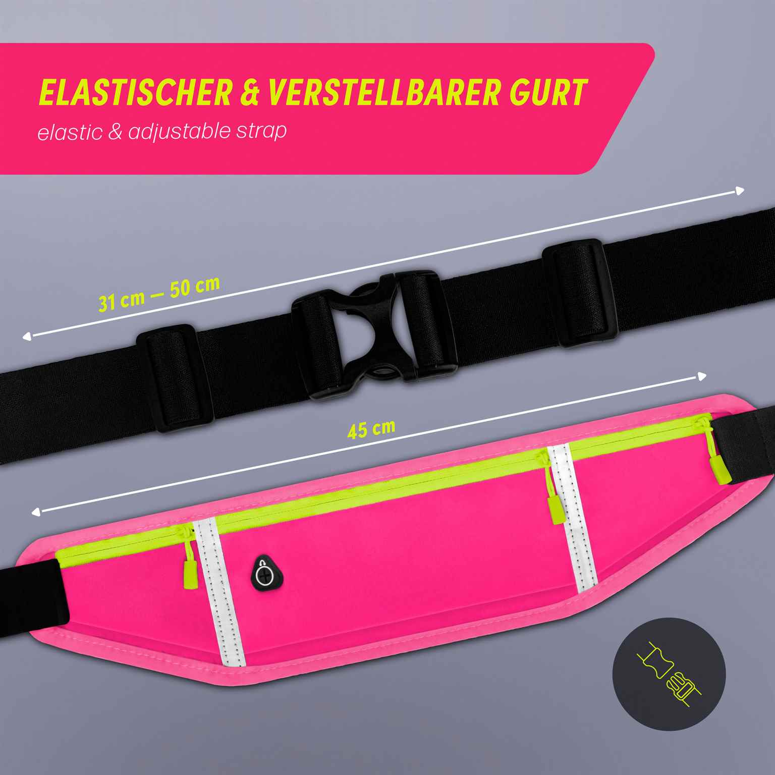 ONEFLOW Active Pro Belt Motorola Moto G05 Laufgürtel atmungsaktiv – Weiteres Produktbild 5