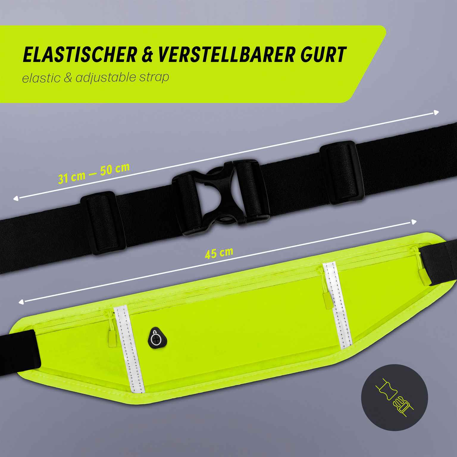 ONEFLOW Active Pro Belt Motorola Moto G84 5G Laufgürtel atmungsaktiv – Weiteres Produktbild 5