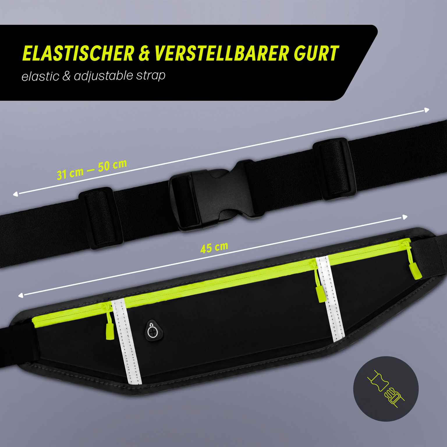 ONEFLOW Active Pro Belt OSCAL Pilot 2 Laufgürtel atmungsaktiv – Weiteres Produktbild 4
