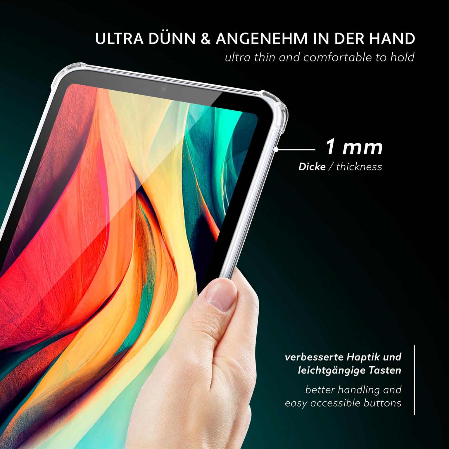 moex Aero Case iPad mini 6 (2021) durchsichtig aus Silikon – Weiteres Produktbild 2 moex Aero Case iPad mini 6 (2021) durchsichtig aus Silikon – Weiteres Produktbild 2