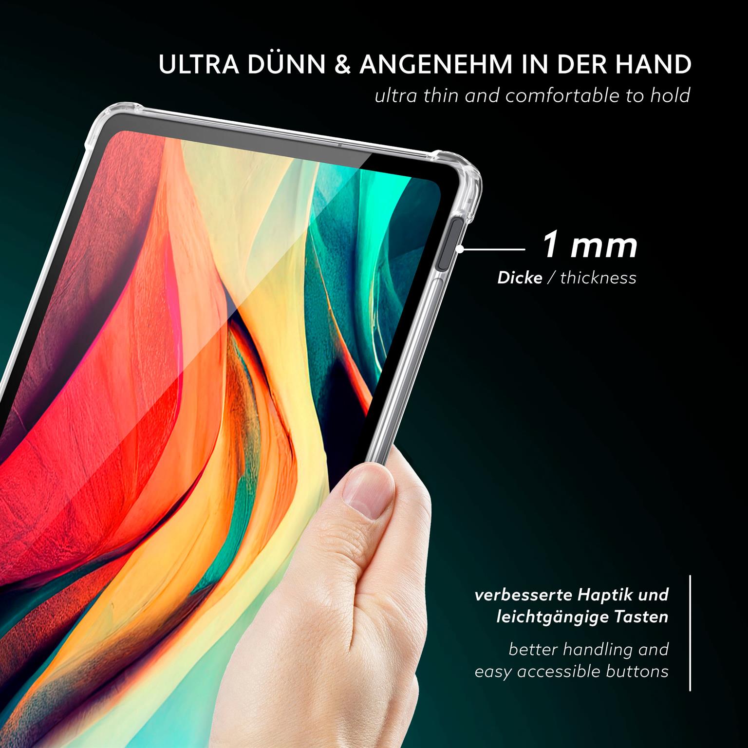 moex Aero Case iPad Pro 11 (2024) durchsichtig aus Silikon – Weiteres Produktbild 1