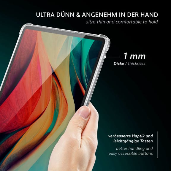 moex Aero Case Lenovo Idea Tab Pro Gen 2 durchsichtig aus Silikon – Weiteres Produktbild 2 moex Aero Case Lenovo Idea Tab Pro Gen 2 durchsichtig aus Silikon – Weiteres Produktbild 2