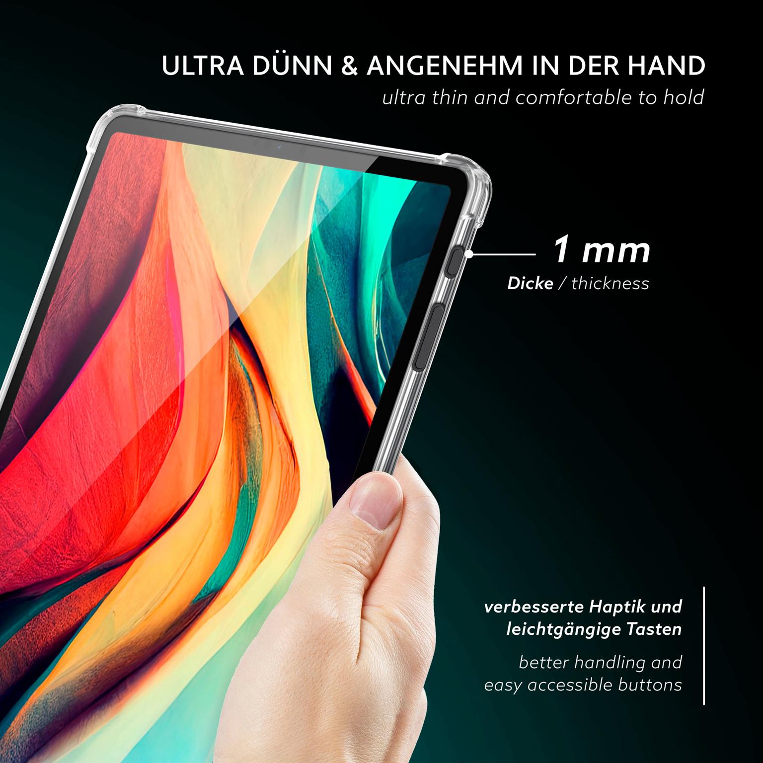 moex Aero Case Samsung Galaxy Tab A9 Plus durchsichtig aus Silikon – Weiteres Produktbild 2 moex Aero Case Samsung Galaxy Tab A9 Plus durchsichtig aus Silikon – Weiteres Produktbild 2