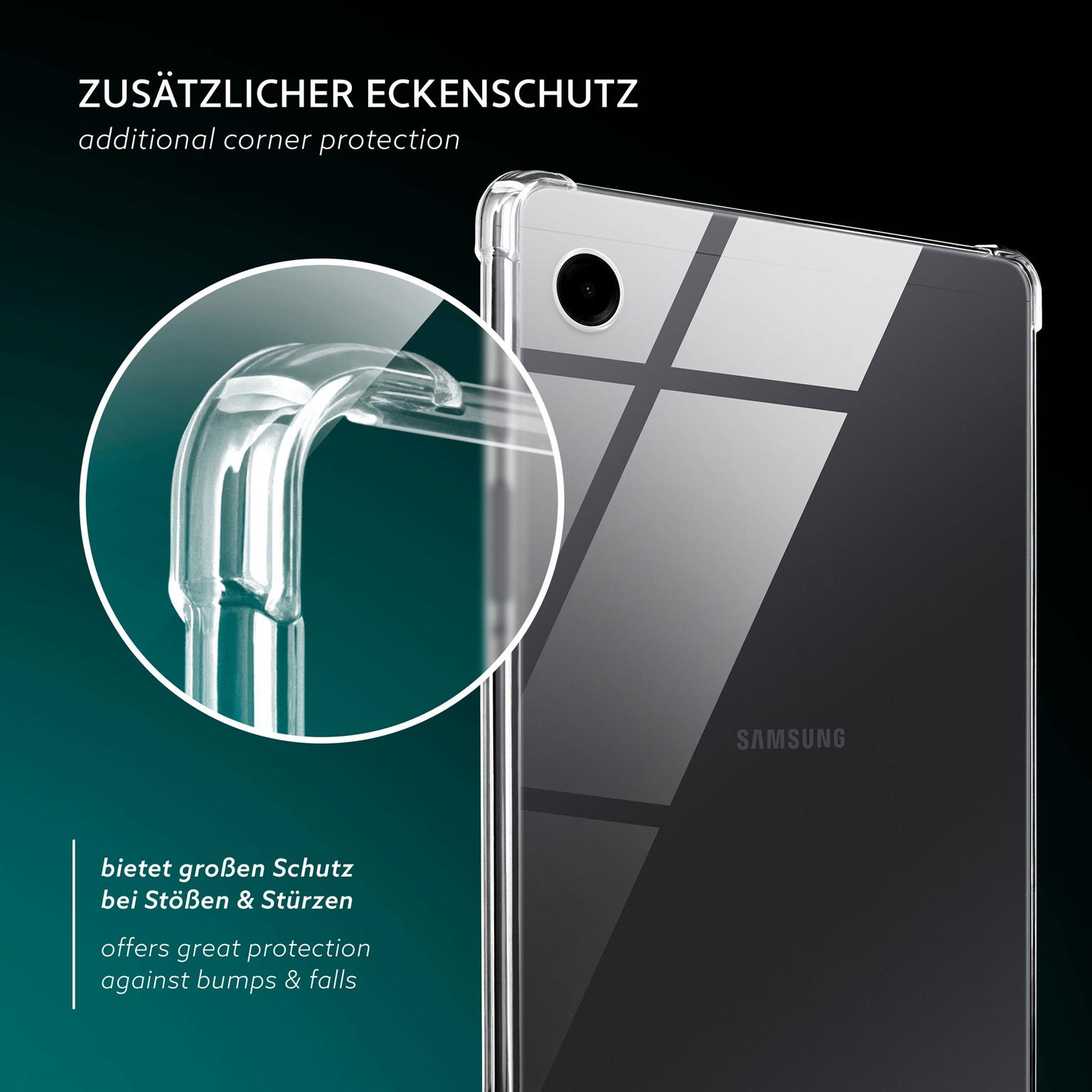 moex Aero Case Samsung Galaxy Tab A9 durchsichtig aus Silikon – Weiteres Produktbild 6 moex Aero Case Samsung Galaxy Tab A9 durchsichtig aus Silikon – Weiteres Produktbild 6