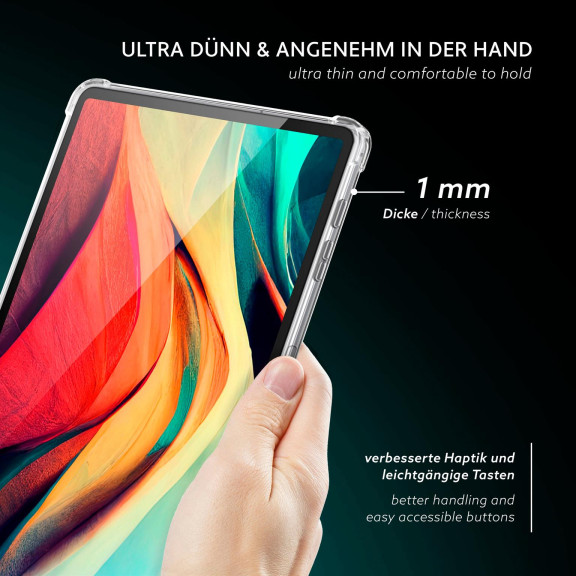 moex Aero Case Samsung Galaxy Tab S10 FE Plus durchsichtig aus Silikon – Weiteres Produktbild 2