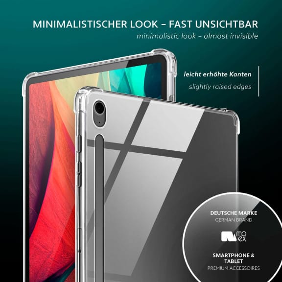 moex Aero Case Samsung Galaxy Tab S10 FE Plus durchsichtig aus Silikon – Weiteres Produktbild 4 moex Aero Case Samsung Galaxy Tab S10 FE Plus durchsichtig aus Silikon – Weiteres Produktbild 4