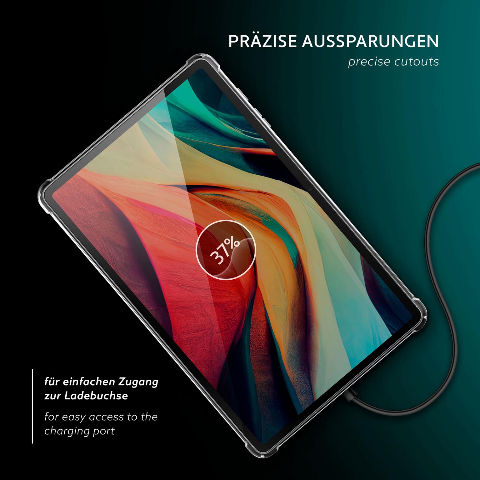 moex Aero Case Samsung Galaxy Tab S10 FE Plus durchsichtig aus Silikon – Weiteres Produktbild 6