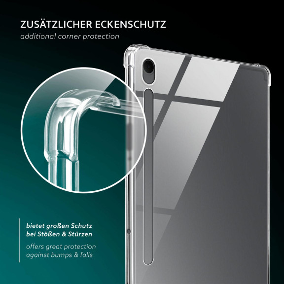 moex Aero Case Samsung Galaxy Tab S10 Lite durchsichtig aus Silikon – Weiteres Produktbild 6