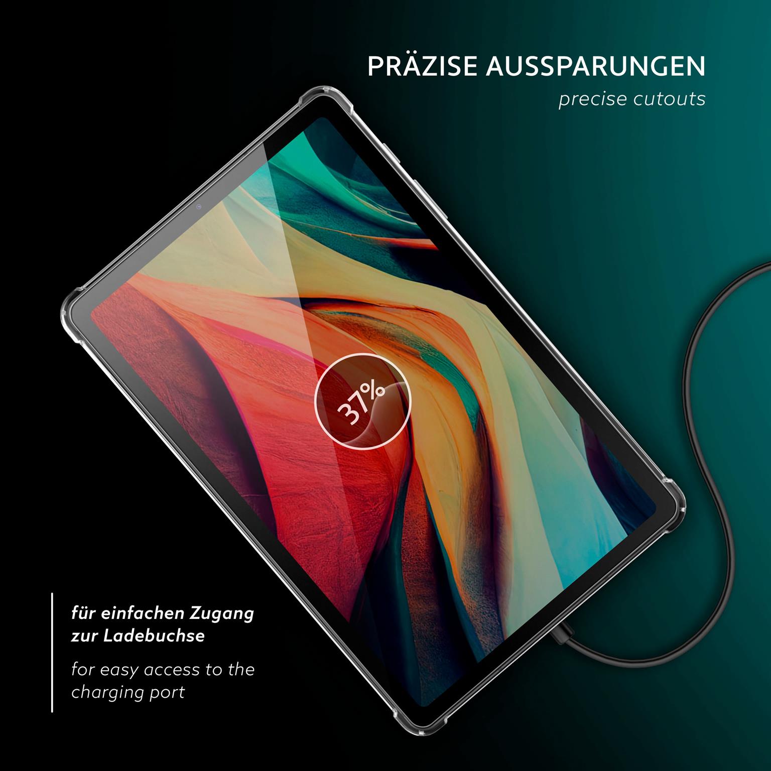 moex Aero Case Samsung Galaxy Tab S6 Lite durchsichtig aus Silikon – Weiteres Produktbild 7