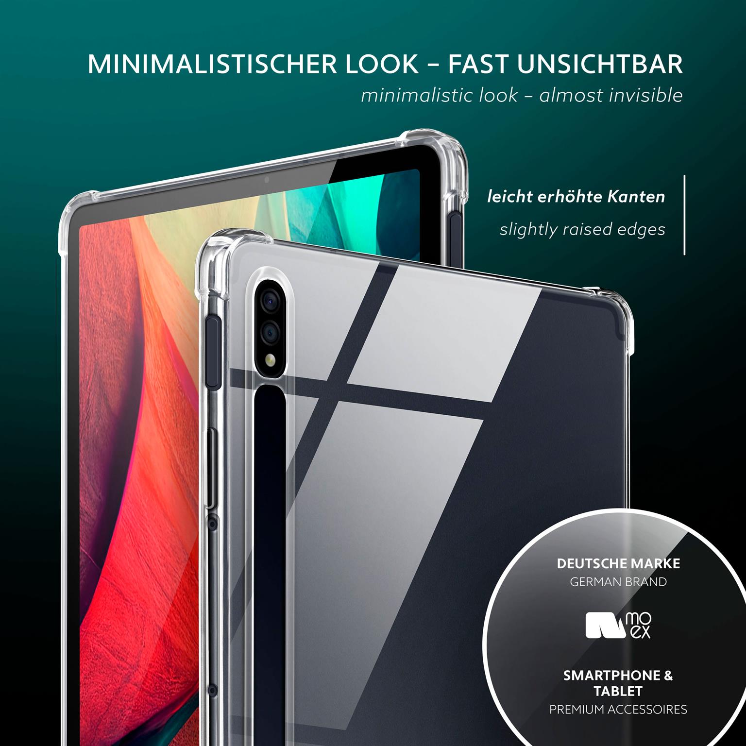 moex Aero Case Samsung Galaxy Tab S7 durchsichtig aus Silikon – Weiteres Produktbild 4