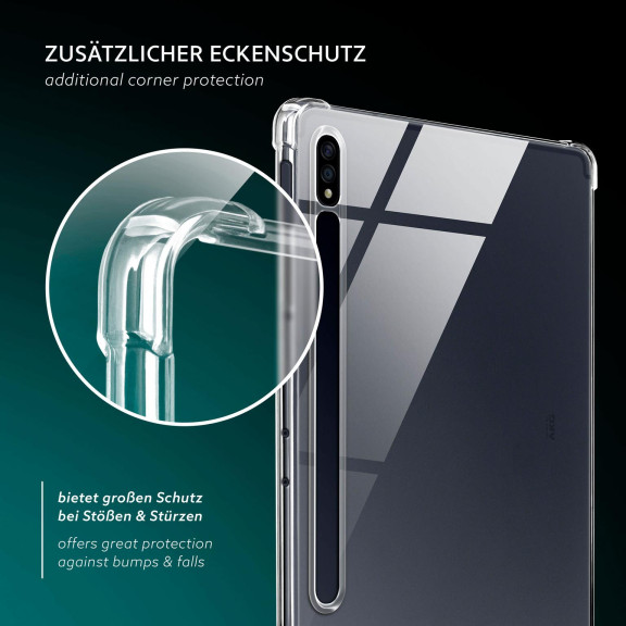 moex Aero Case Samsung Galaxy Tab S7 durchsichtig aus Silikon – Weiteres Produktbild 7
