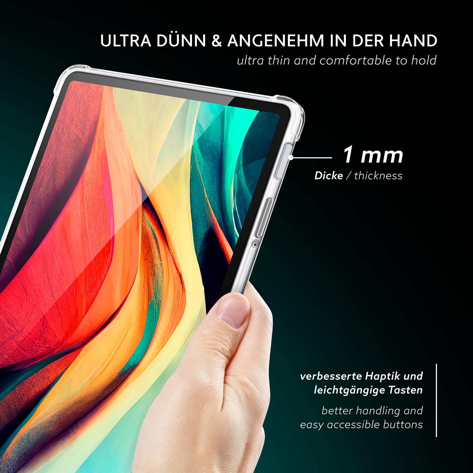 moex Aero Case Samsung Galaxy Tab S8 durchsichtig aus Silikon – Weiteres Produktbild 2