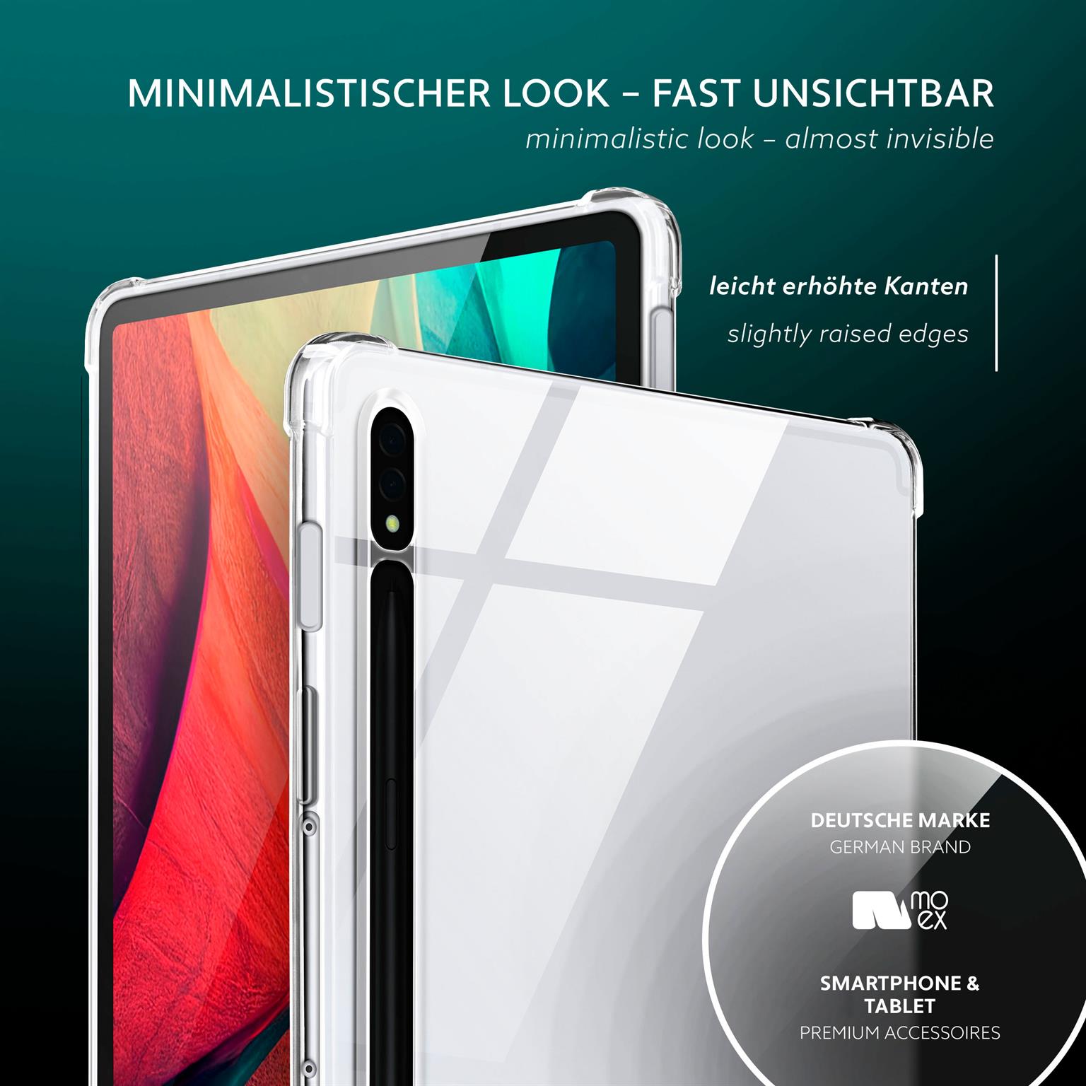 moex Aero Case Samsung Galaxy Tab S8 durchsichtig aus Silikon – Weiteres Produktbild 4