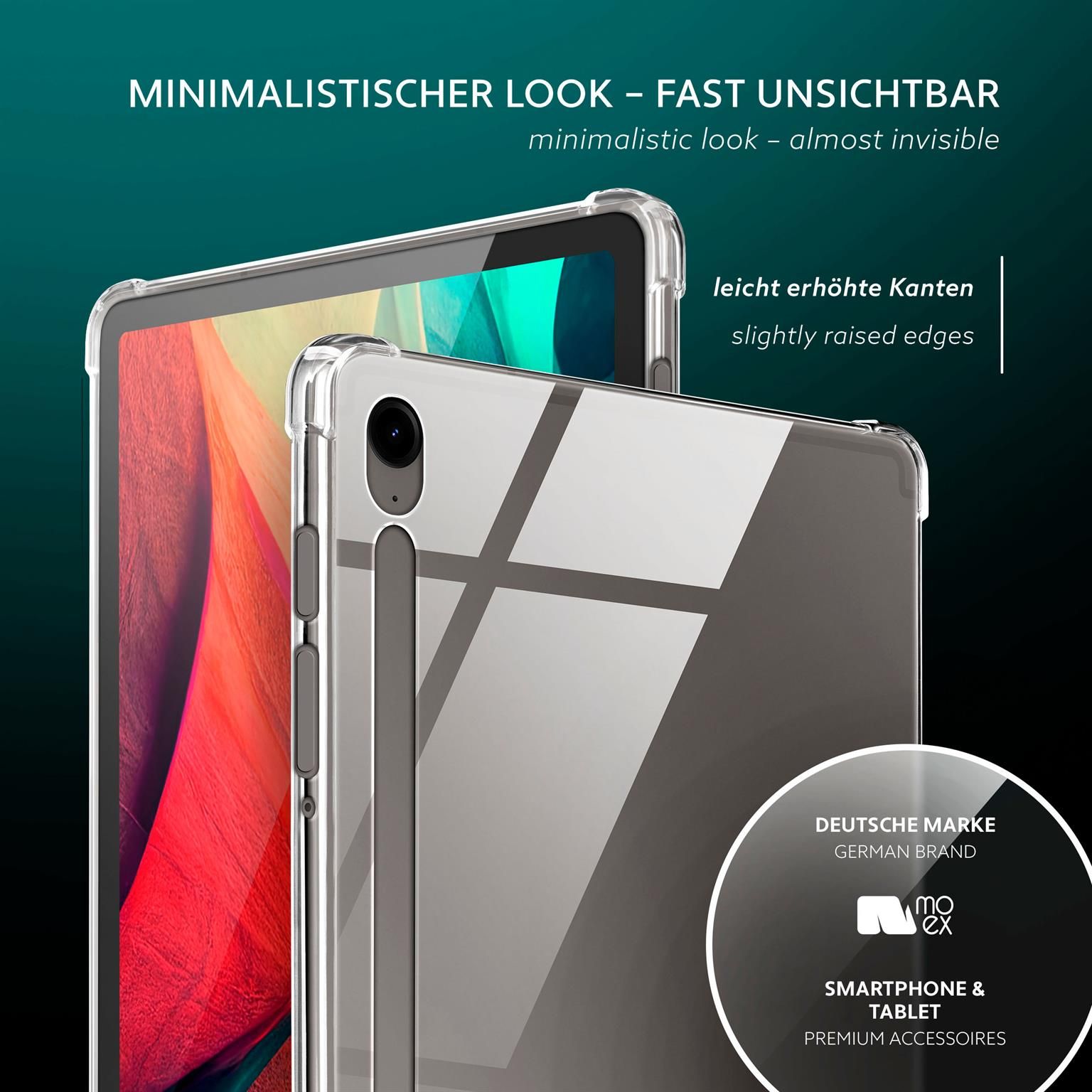 moex Aero Case Samsung Galaxy Tab S9 FE durchsichtig aus Silikon – Weiteres Produktbild 4 moex Aero Case Samsung Galaxy Tab S9 FE durchsichtig aus Silikon – Weiteres Produktbild 4