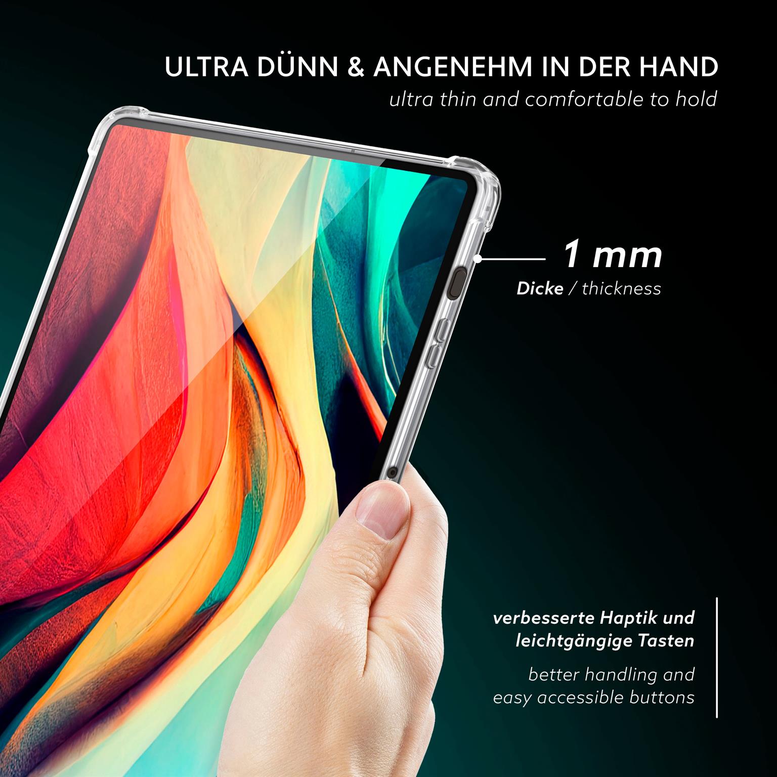 moex Aero Case Samsung Galaxy Tab S9 Ultra durchsichtig aus Silikon – Weiteres Produktbild 1