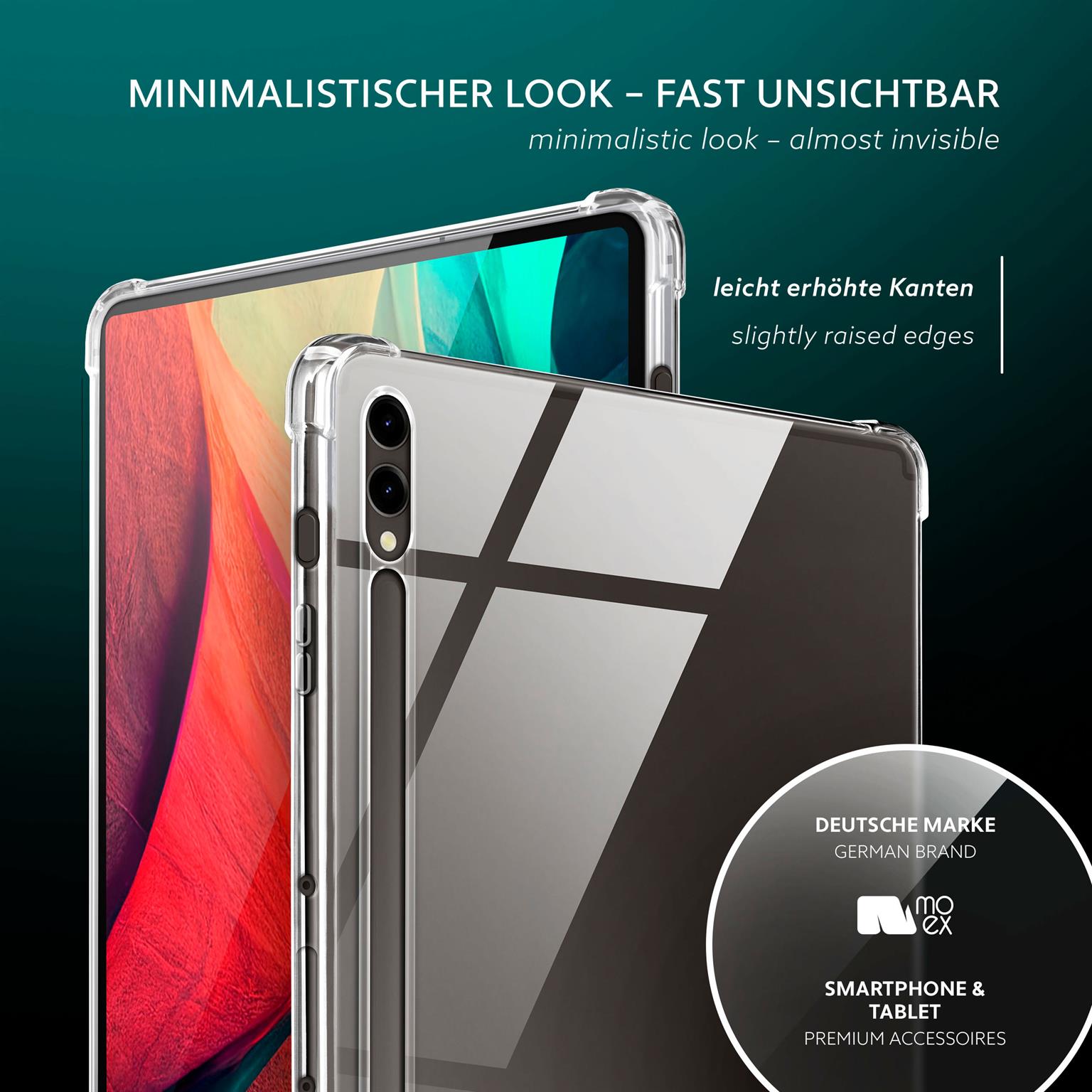moex Aero Case Samsung Galaxy Tab S9 Ultra durchsichtig aus Silikon – Weiteres Produktbild 3