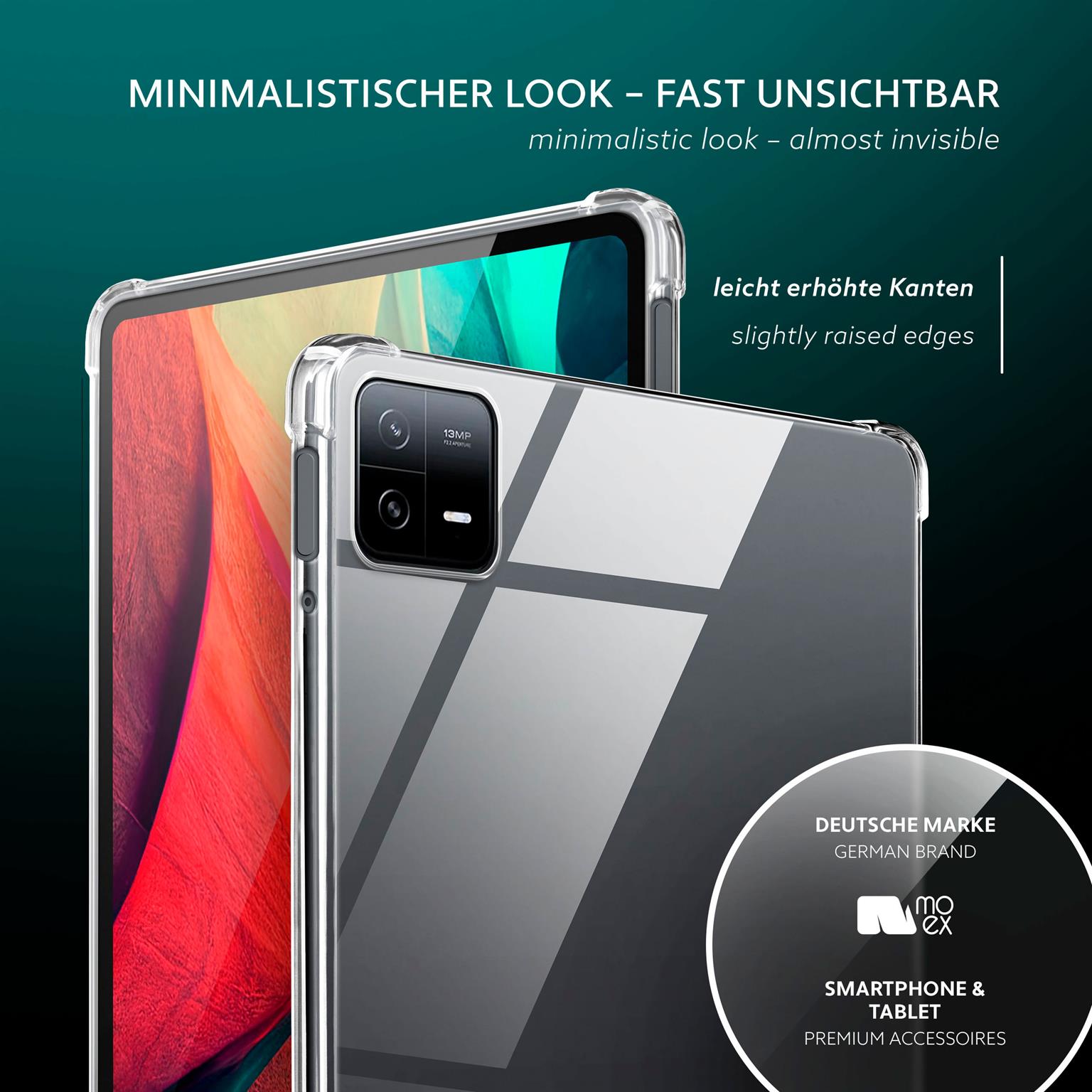 moex Aero Case Xiaomi Pad 6 durchsichtig aus Silikon – Weiteres Produktbild 3