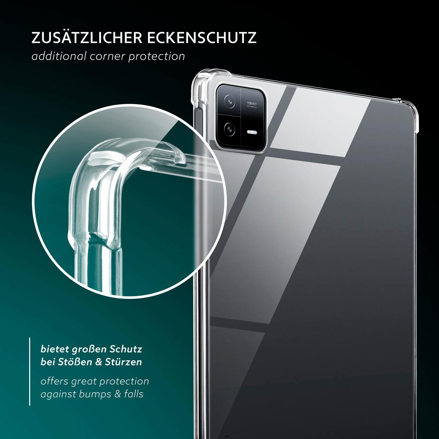 moex Aero Case Xiaomi Pad 6 durchsichtig aus Silikon – Weiteres Produktbild 5