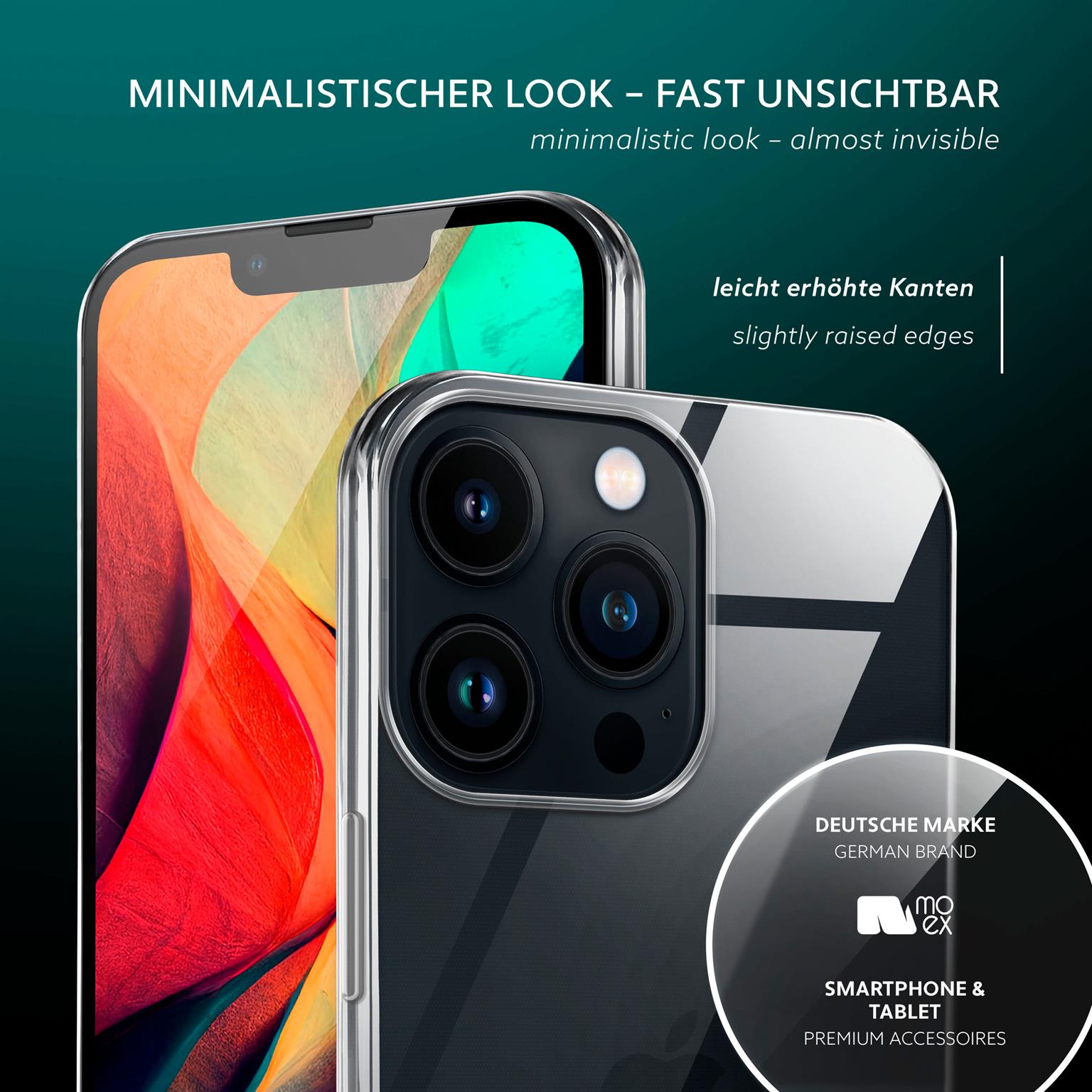 moex Aero Case iPhone 13 Pro Max durchsichtig aus Silikon – Weiteres Produktbild 3
