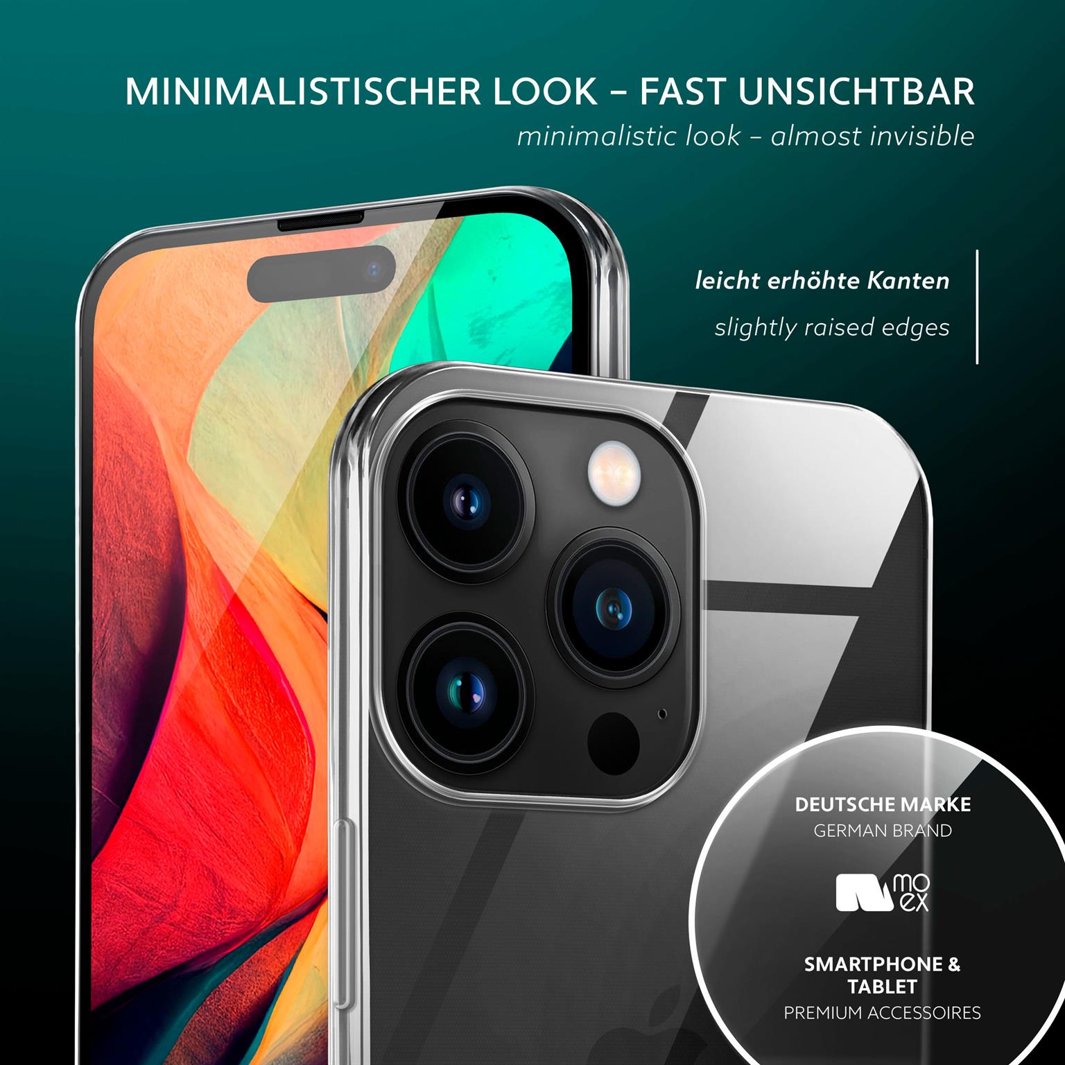 moex Aero Case iPhone 14 Pro durchsichtig aus Silikon – Weiteres Produktbild 4