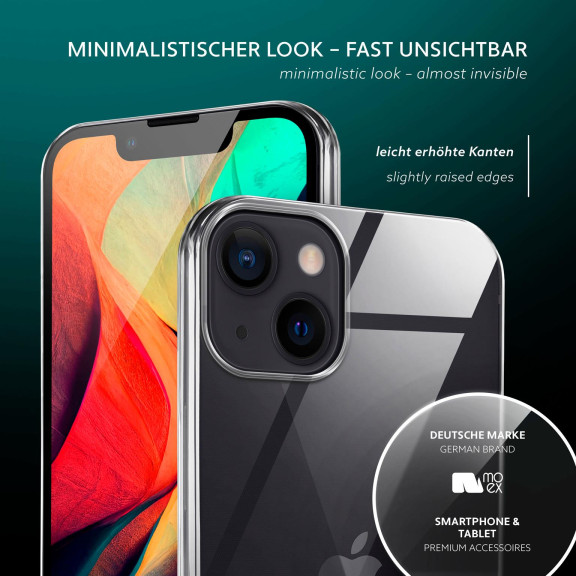 moex Aero Case iPhone 14 durchsichtig aus Silikon – Weiteres Produktbild 4
