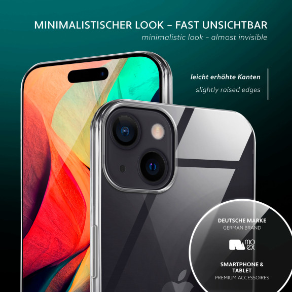 moex Aero Case iPhone 15 durchsichtig aus Silikon – Weiteres Produktbild 4