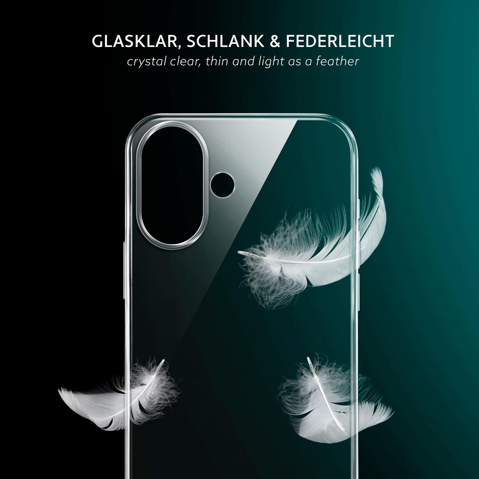 moex Aero Case iPhone 16 Plus durchsichtig aus Silikon – Weiteres Produktbild 2