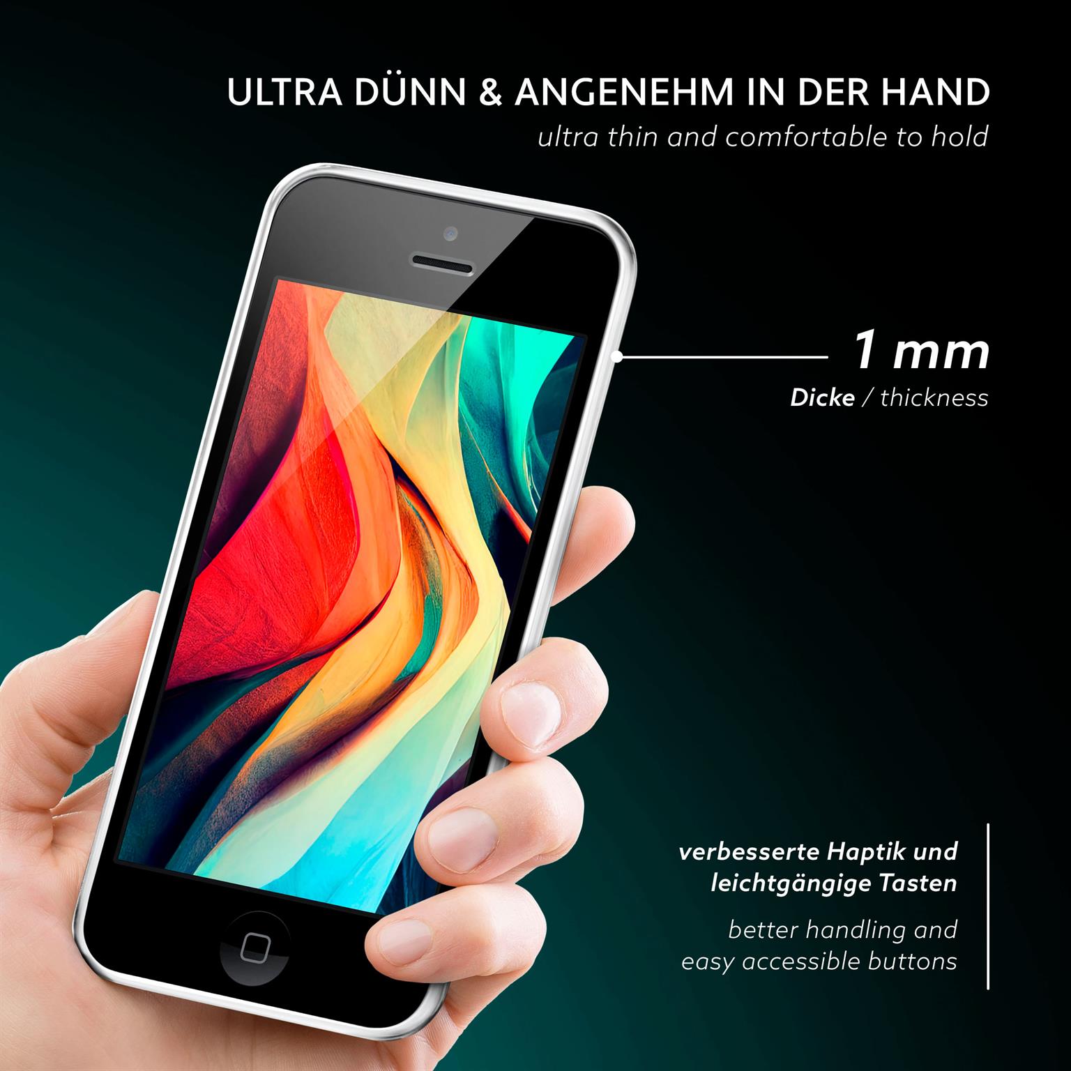 moex Aero Case iPhone 5c durchsichtig aus Silikon – Weiteres Produktbild 2 moex Aero Case iPhone 5c durchsichtig aus Silikon – Weiteres Produktbild 2