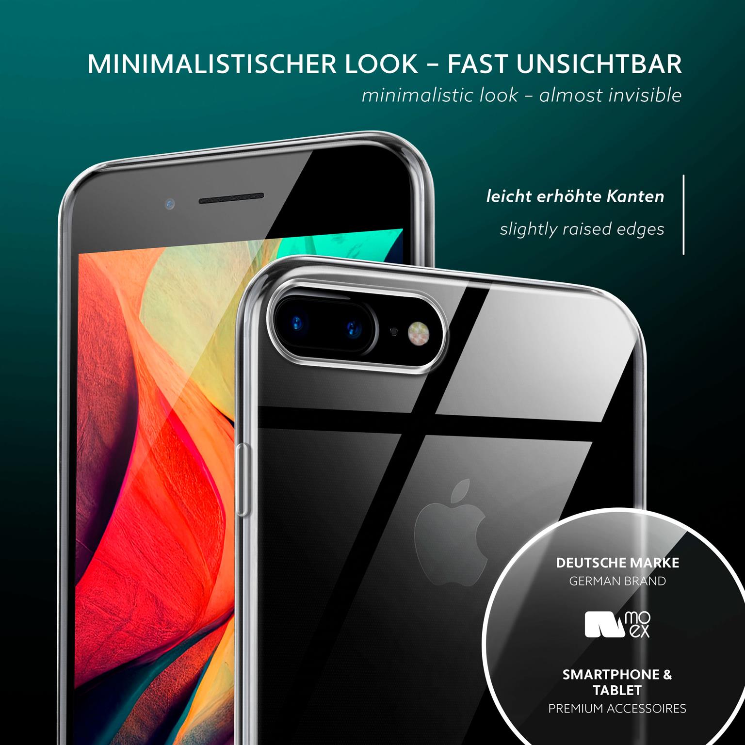 moex Aero Case iPhone 8 Plus durchsichtig aus Silikon – Weiteres Produktbild 3