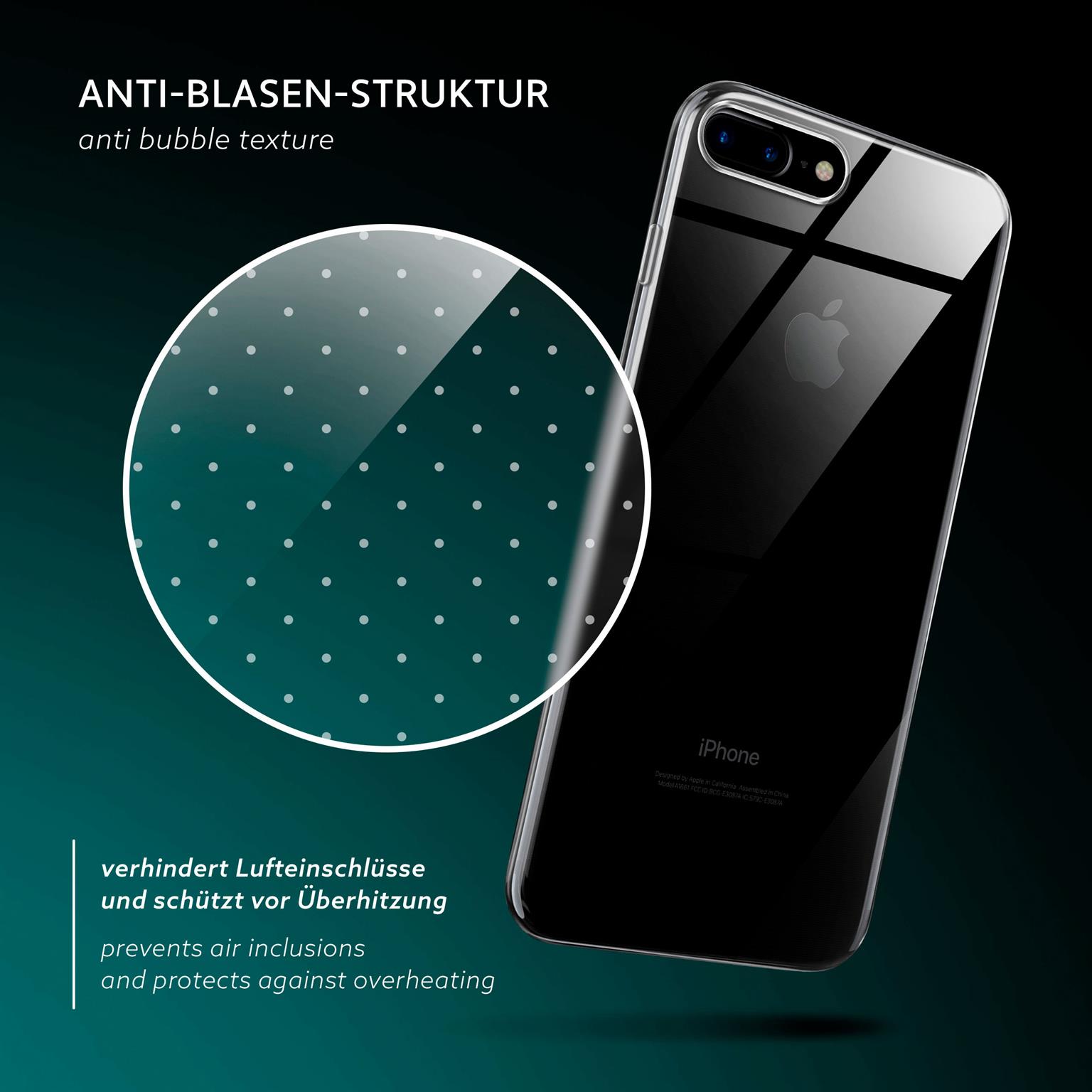 moex Aero Case iPhone 8 Plus durchsichtig aus Silikon – Weiteres Produktbild 5