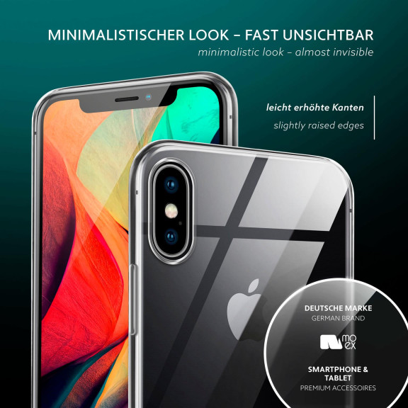 moex Aero Case iPhone XS durchsichtig aus Silikon – Weiteres Produktbild 4
