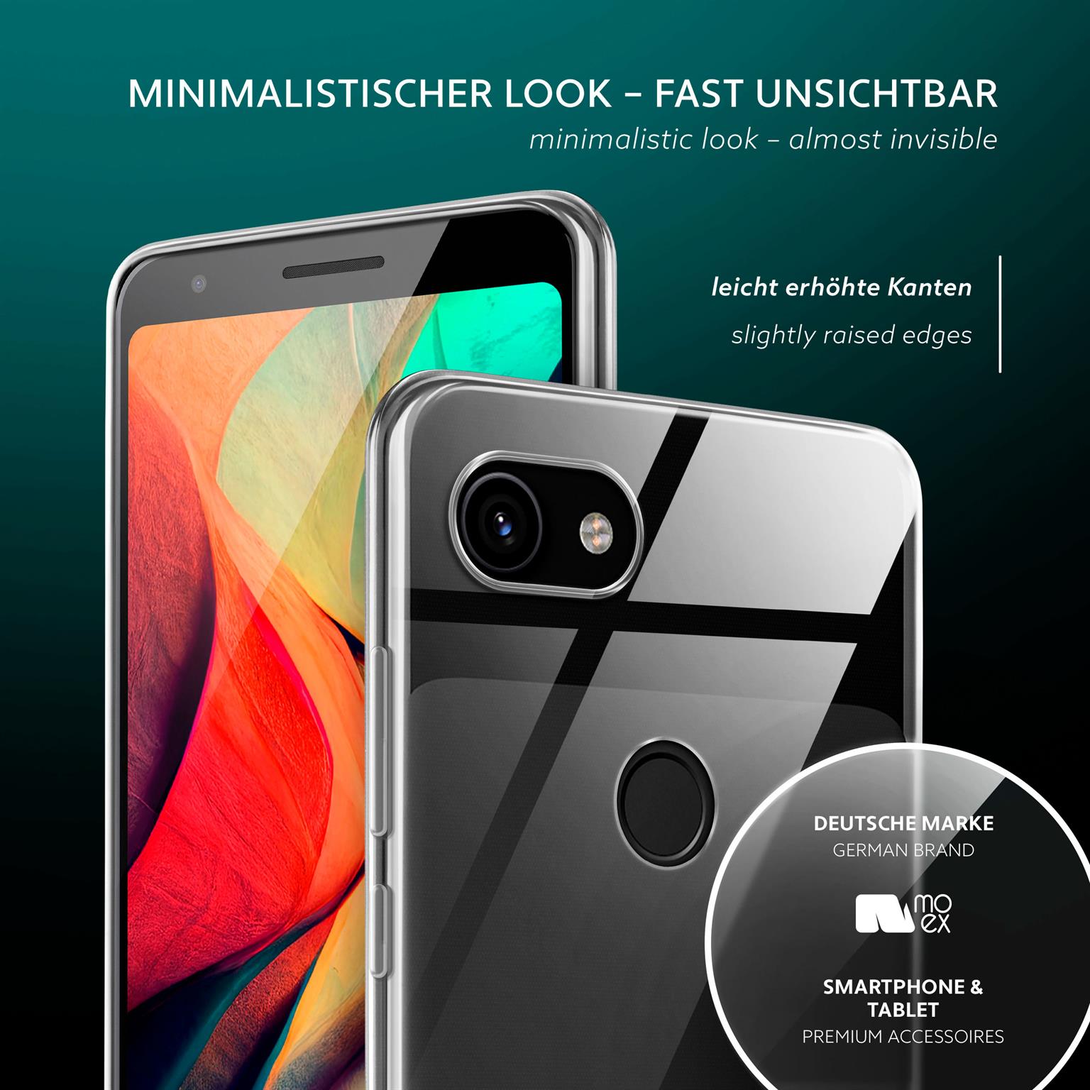 moex Aero Case Google Pixel 3a durchsichtig aus Silikon – Weiteres Produktbild 3