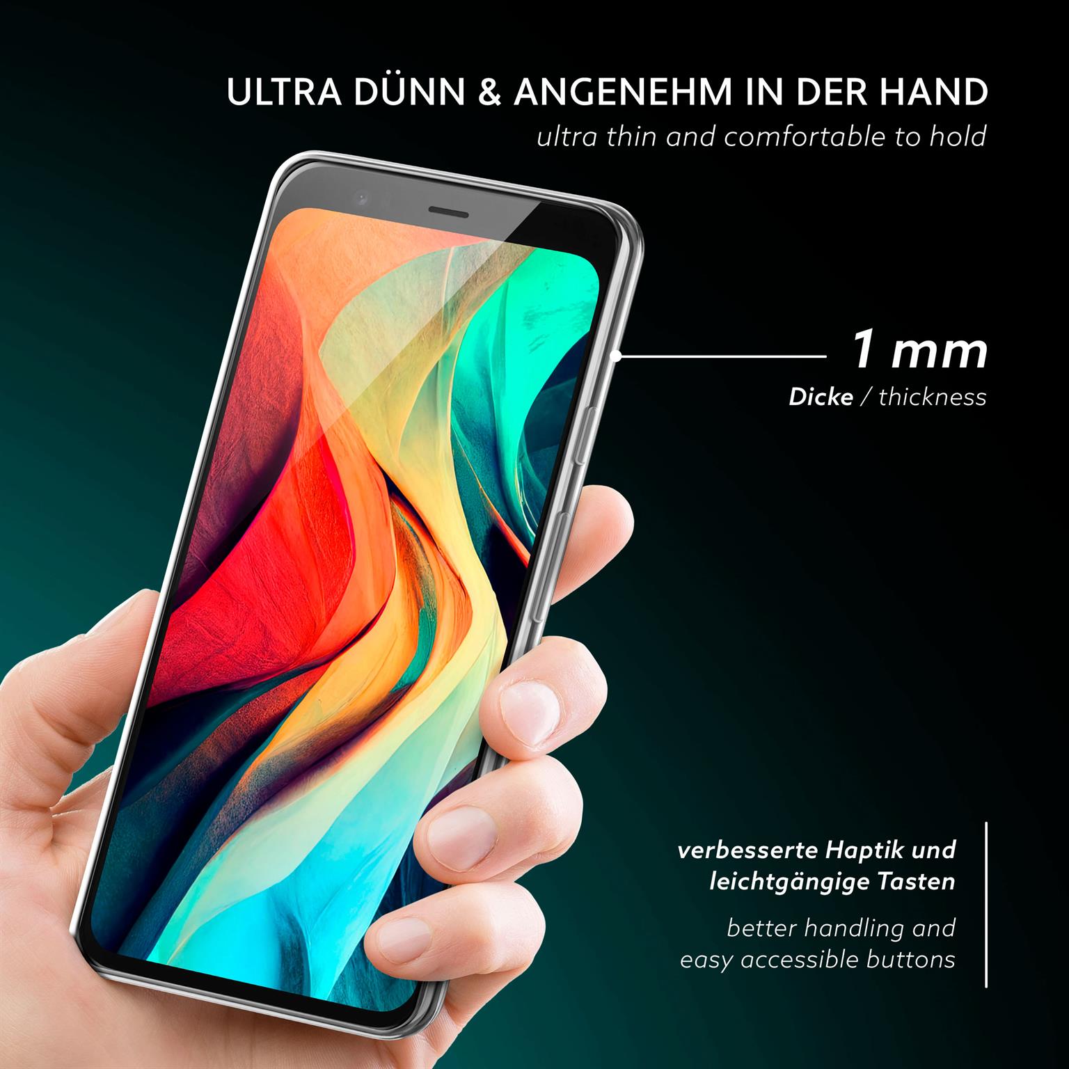 moex Aero Case Google Pixel 4 durchsichtig aus Silikon – Weiteres Produktbild 1