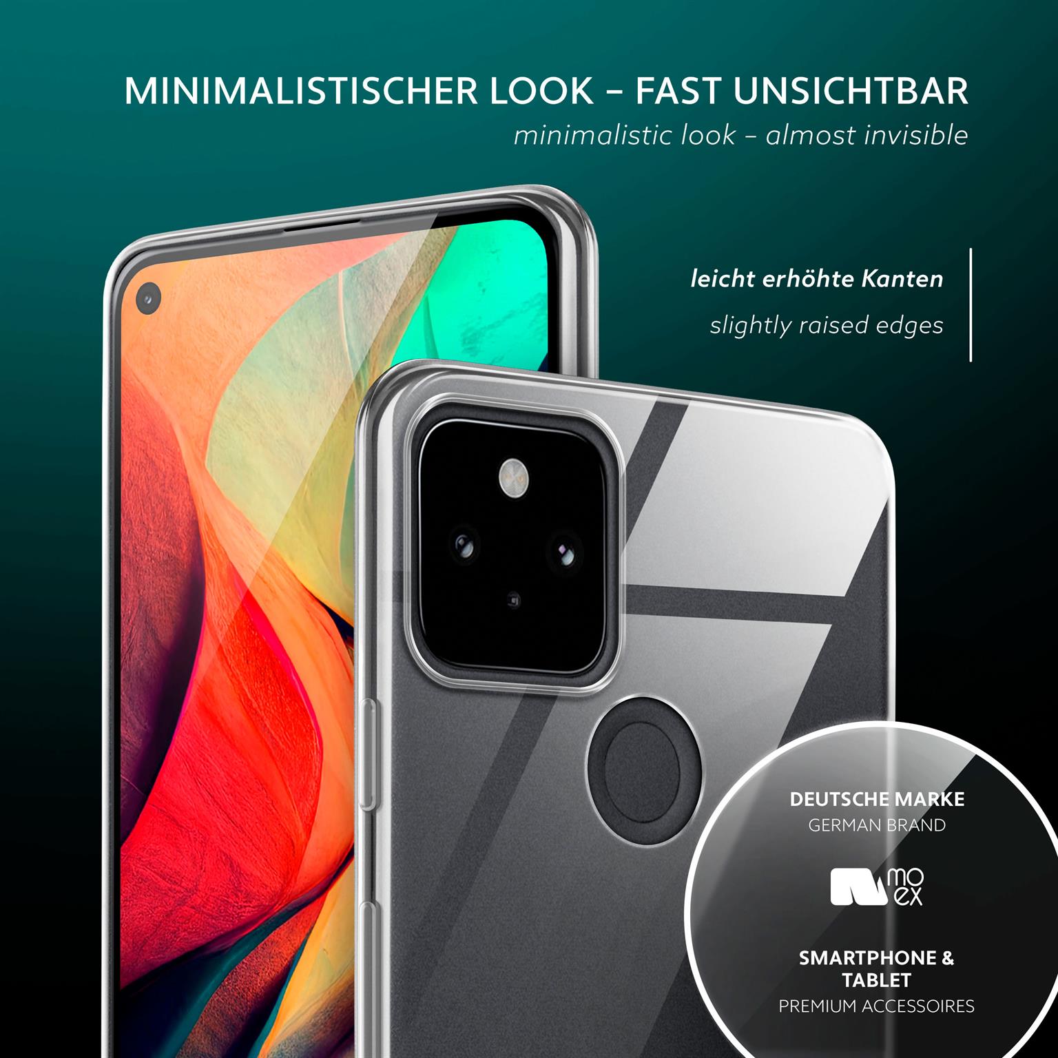 moex Aero Case Google Pixel 5 durchsichtig aus Silikon – Weiteres Produktbild 4