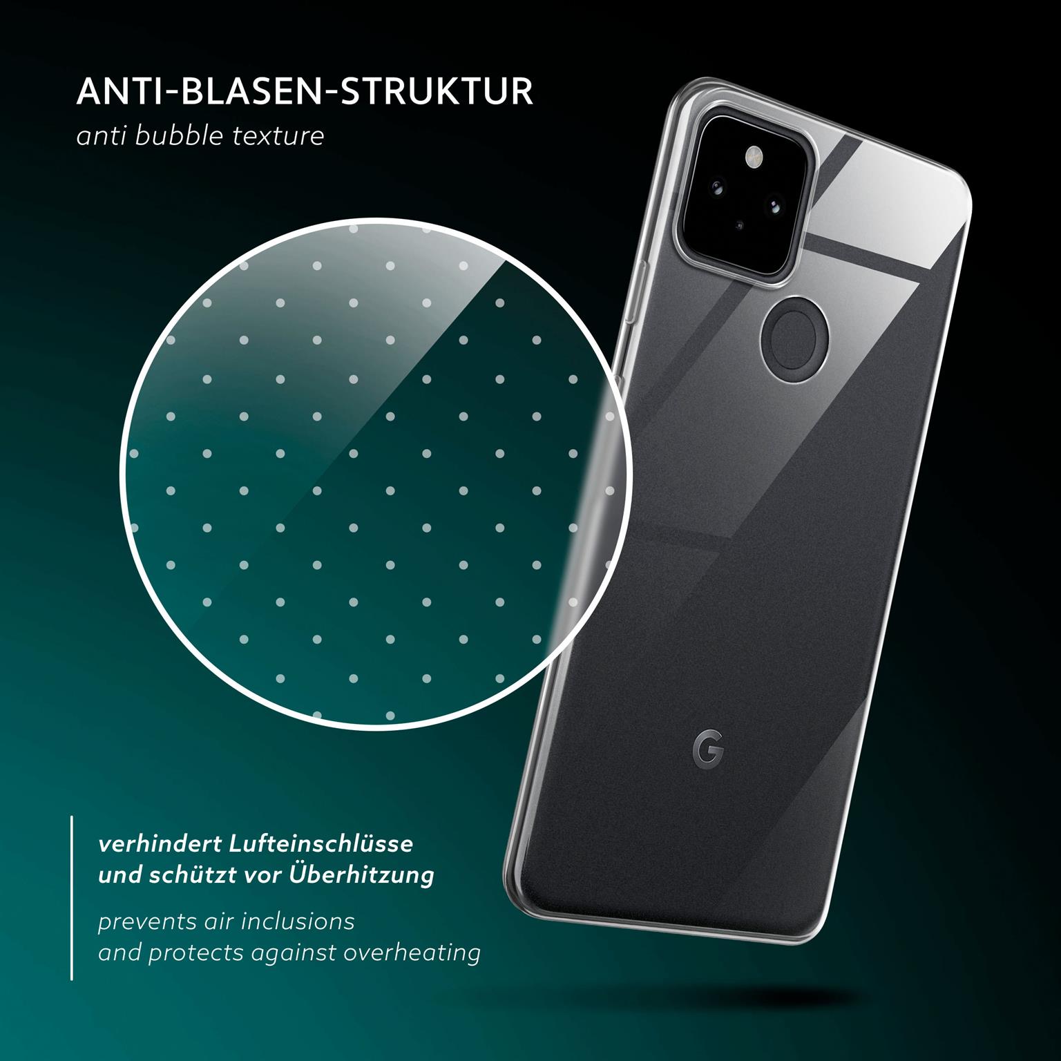 moex Aero Case Google Pixel 5 durchsichtig aus Silikon – Weiteres Produktbild 6