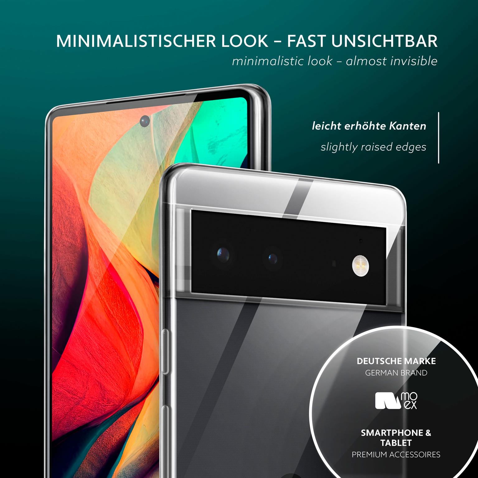 moex Aero Case Google Pixel 6 durchsichtig aus Silikon – Weiteres Produktbild 4