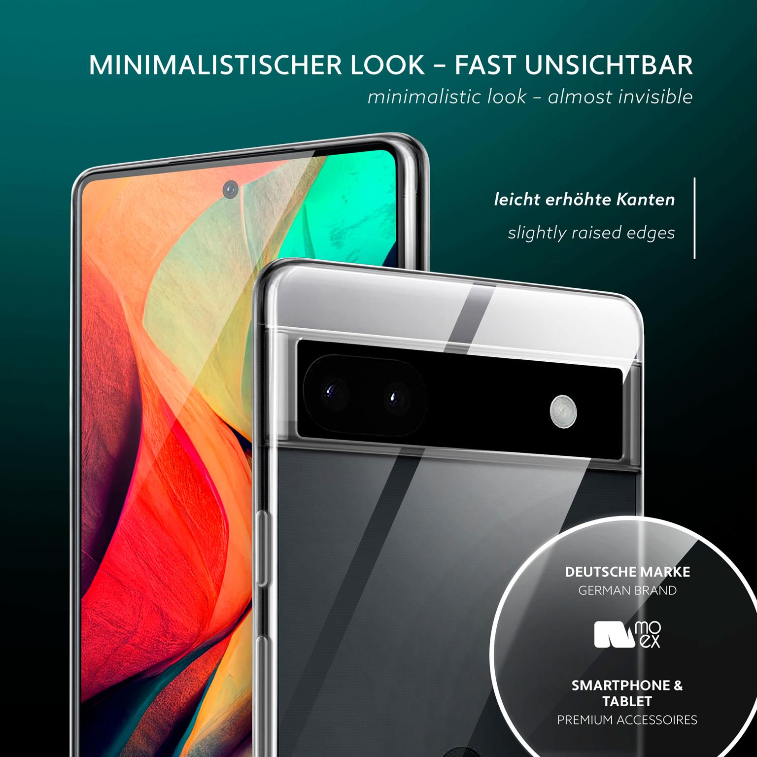 moex Aero Case Google Pixel 6a durchsichtig aus Silikon – Weiteres Produktbild 4