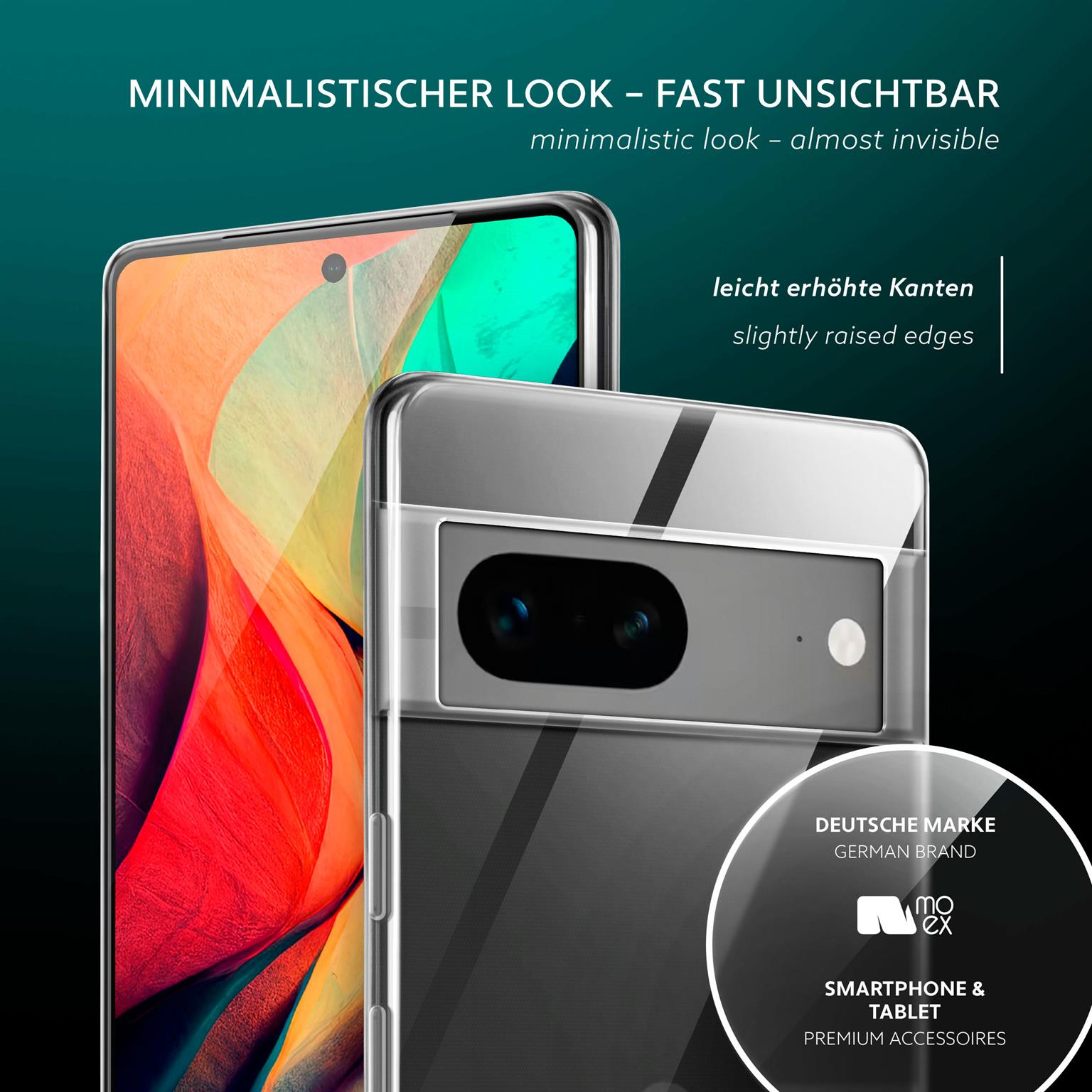 moex Aero Case Google Pixel 7 durchsichtig aus Silikon – Weiteres Produktbild 4