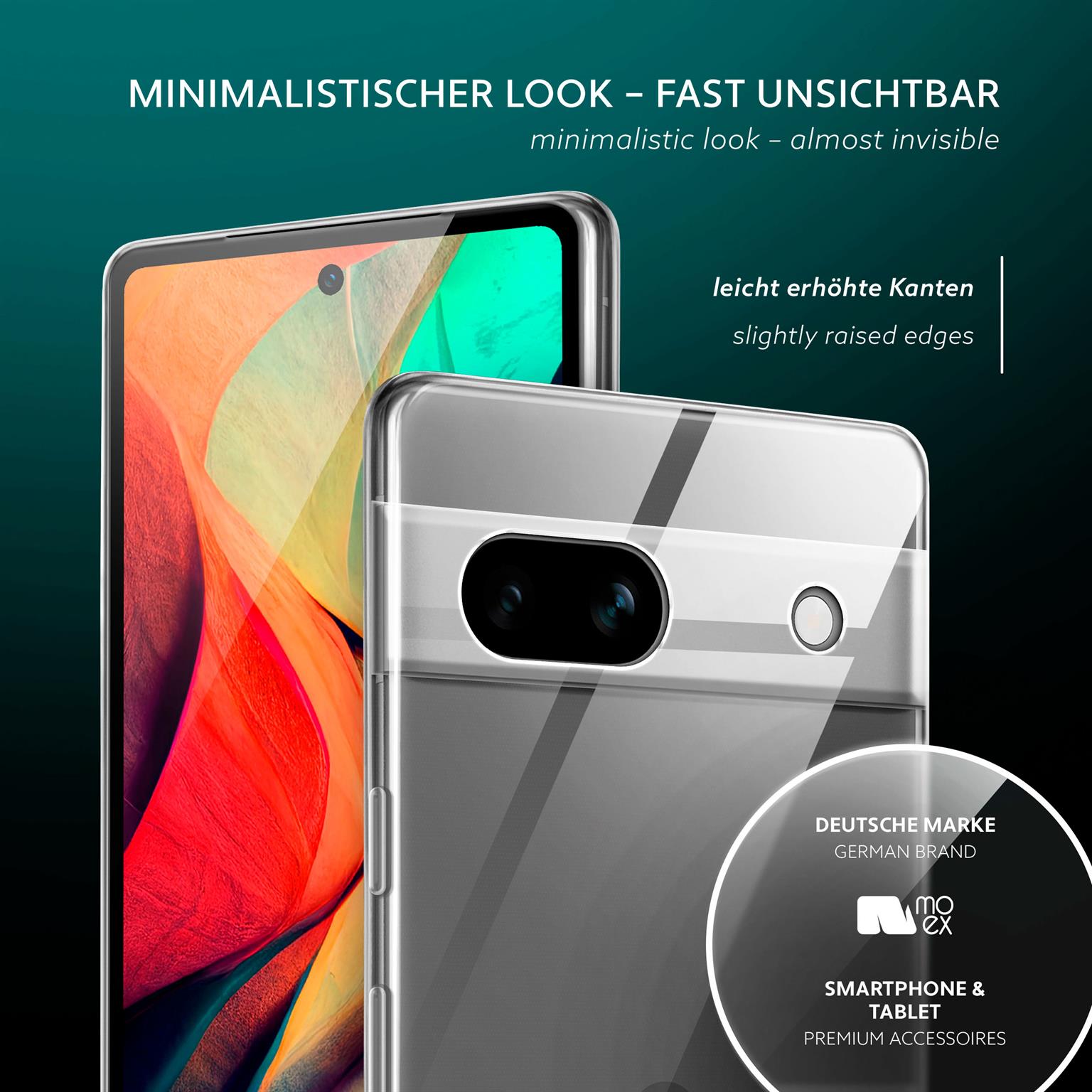 moex Aero Case Google Pixel 7a durchsichtig aus Silikon – Weiteres Produktbild 4