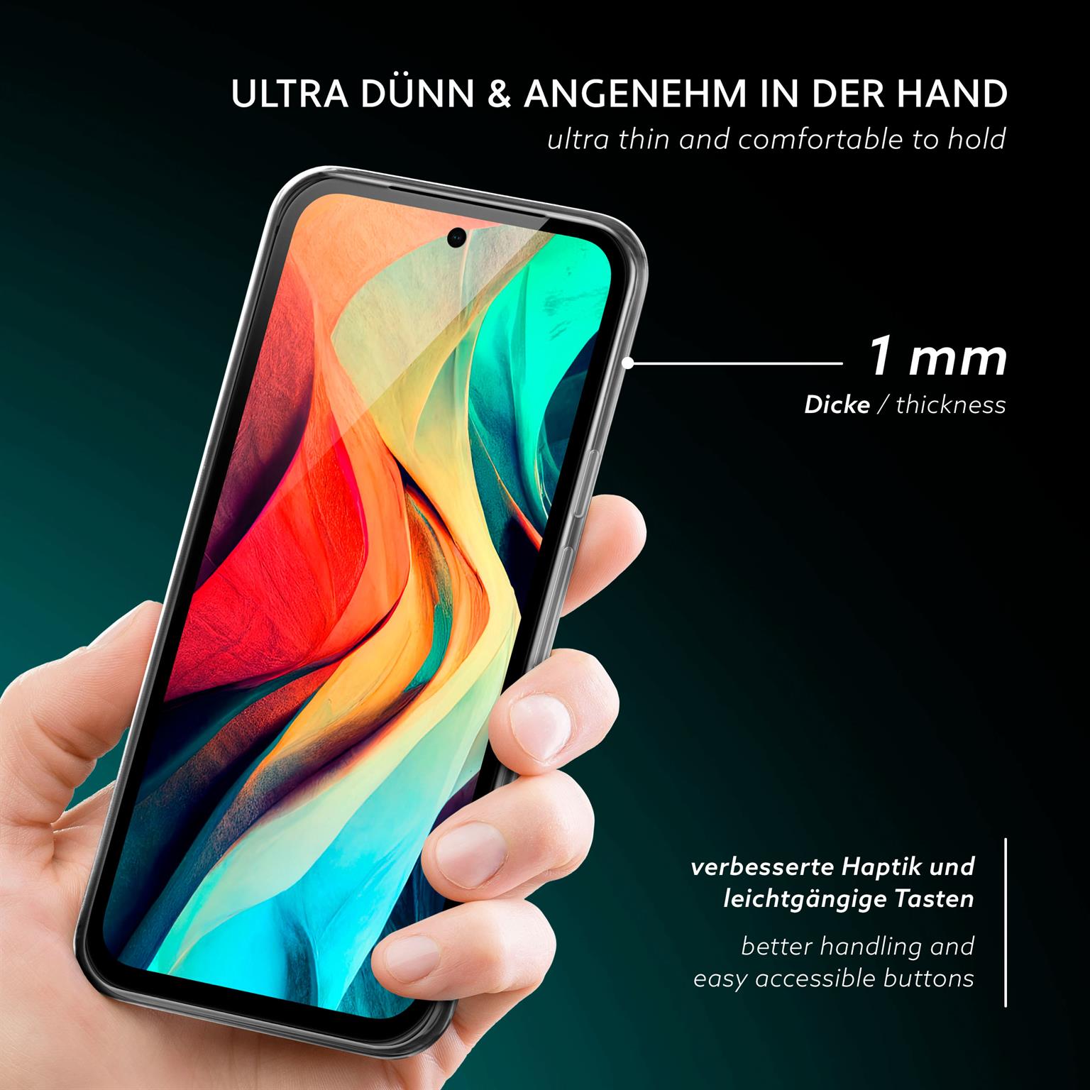 moex Aero Case Google Pixel 8a durchsichtig aus Silikon – Weiteres Produktbild 2