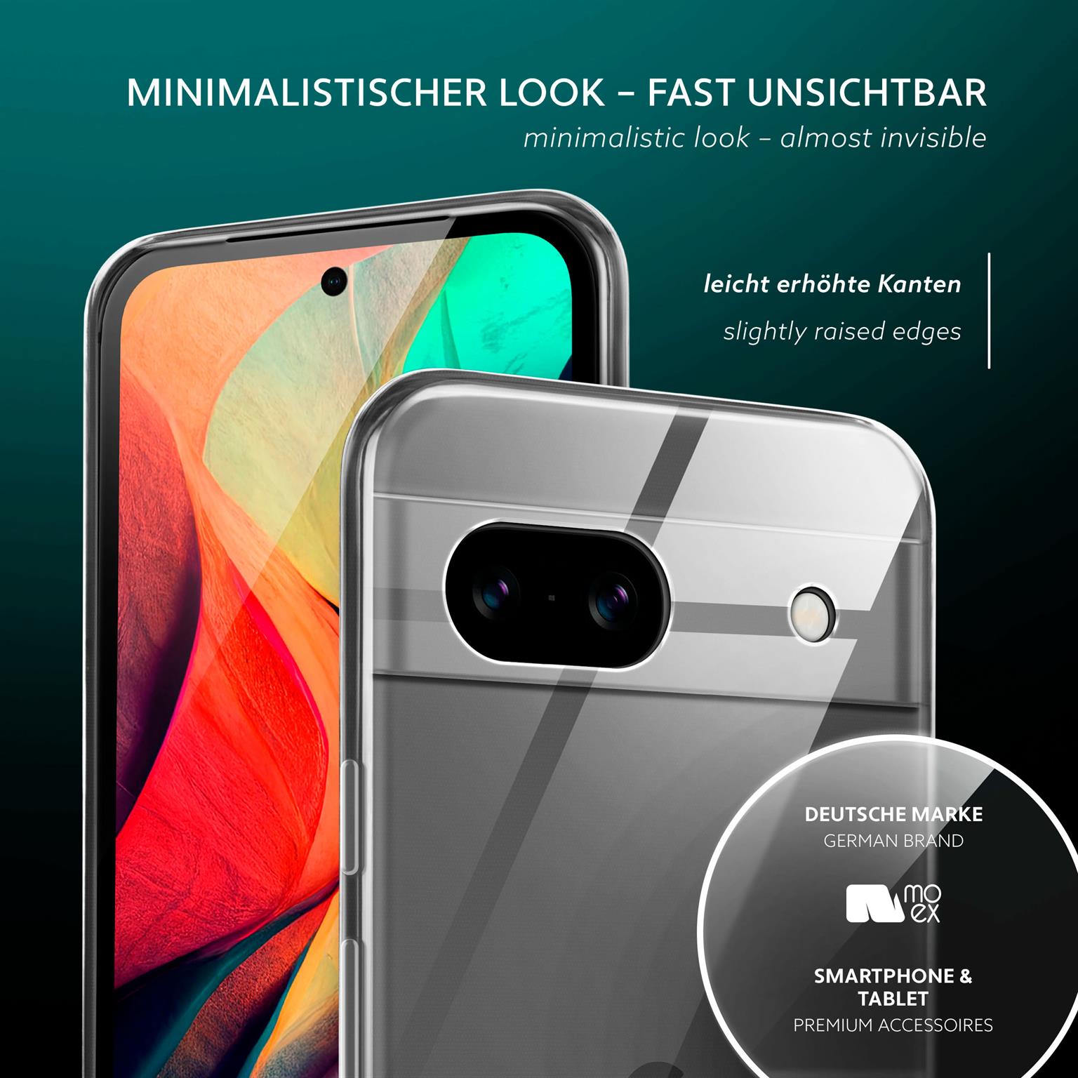 moex Aero Case Google Pixel 8a durchsichtig aus Silikon – Weiteres Produktbild 4