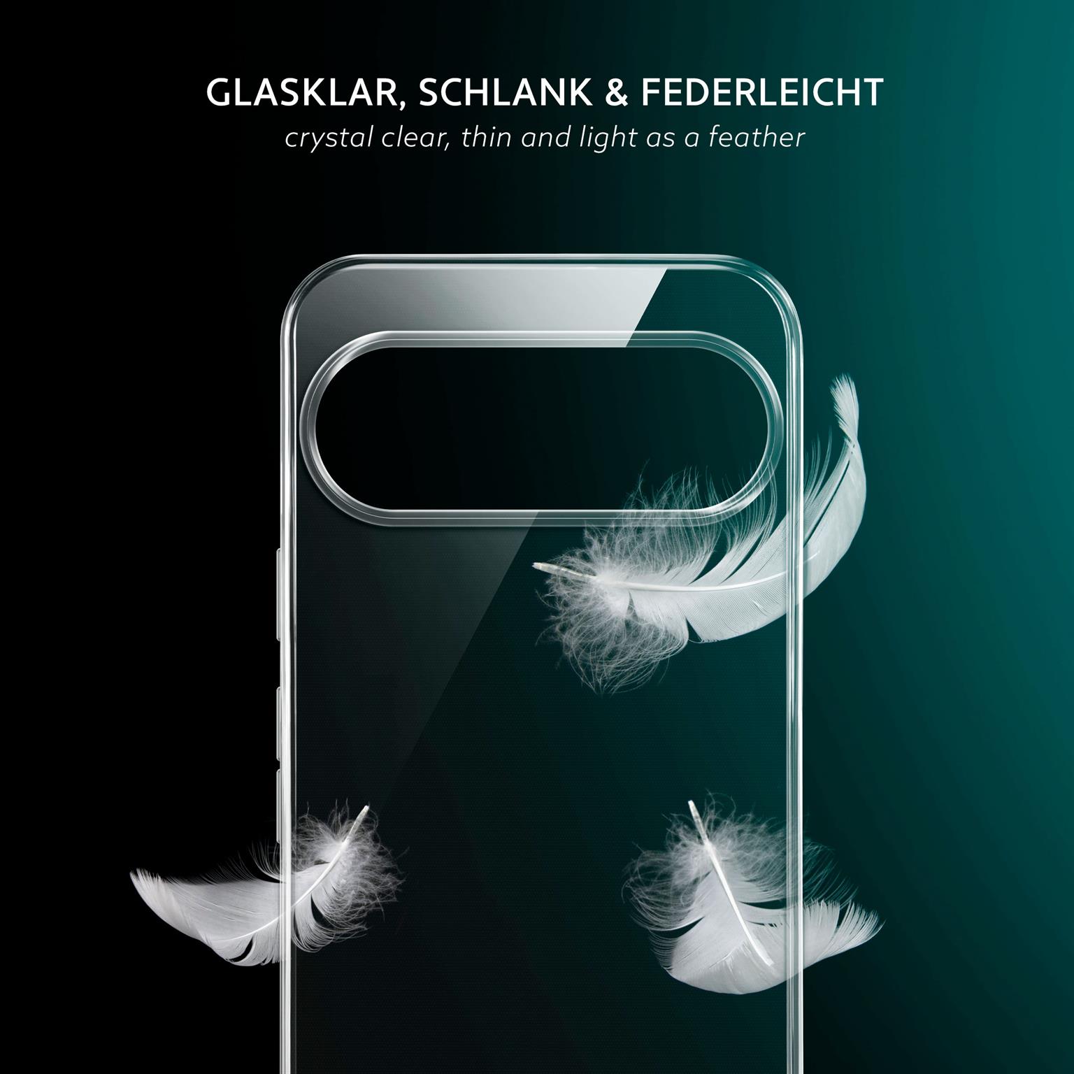 Moex Aero Custodia Silicone Trasparente Per Google Pixel 3a XL: Ultra Sottile, Antiurto, Bordo Rialzato, Crystal-clear