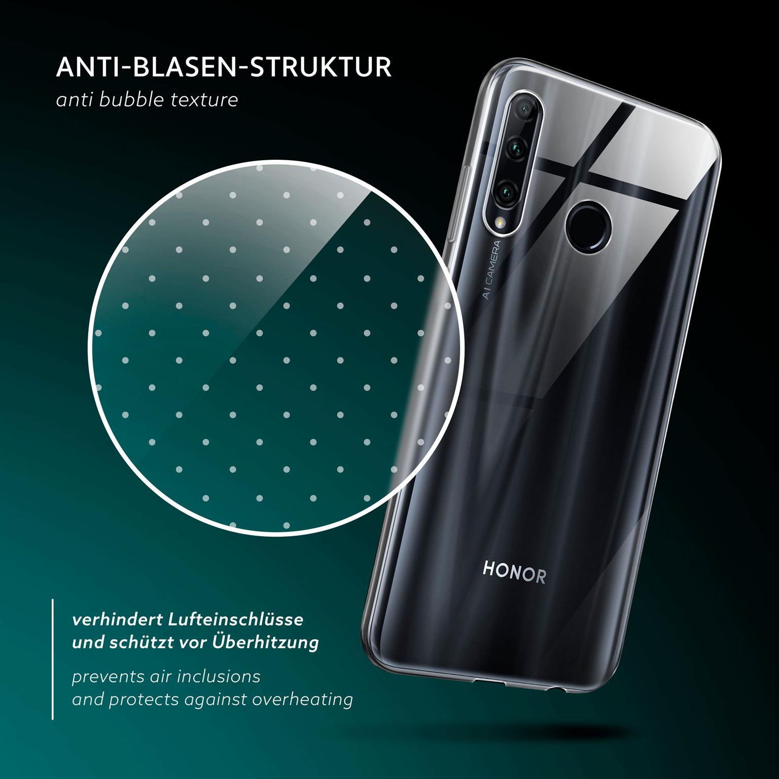 moex Aero Case Honor 20 Lite durchsichtig aus Silikon – Weiteres Produktbild 5