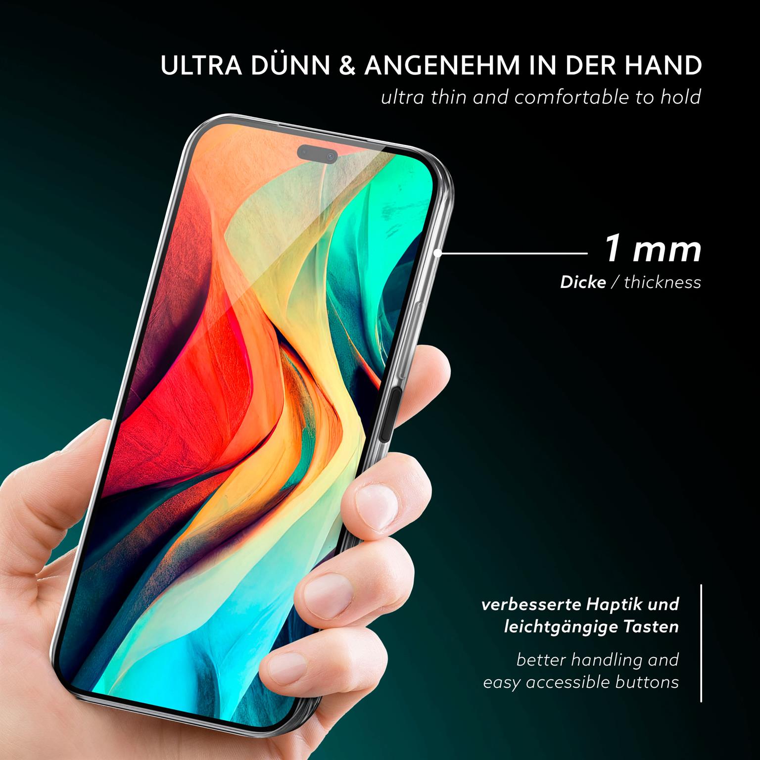 moex Aero Case Honor 200 Lite durchsichtig aus Silikon – Weiteres Produktbild 1